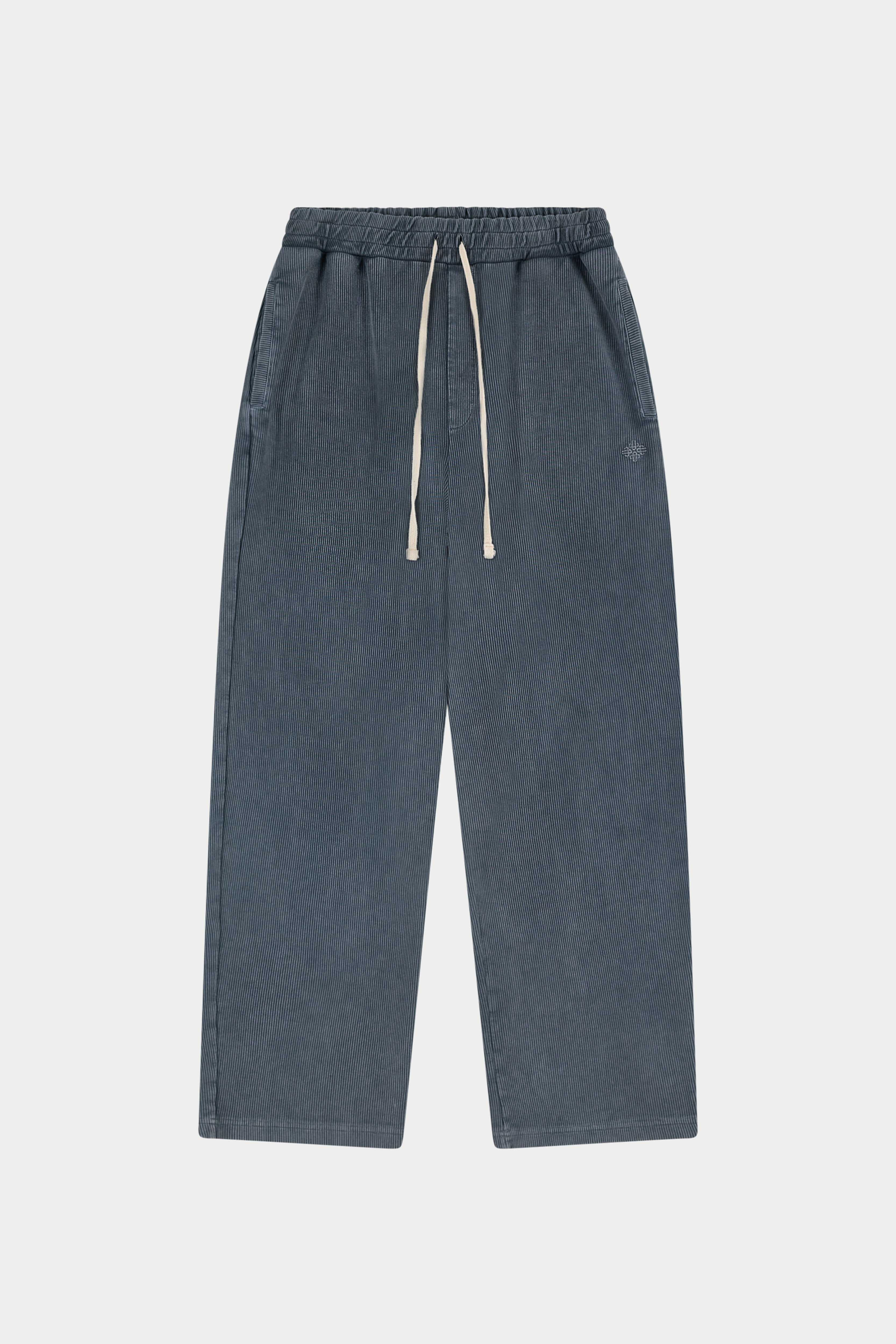 HEAVYWEIGHT WASHED RIBBED JERSEY JOGGERS - GREY