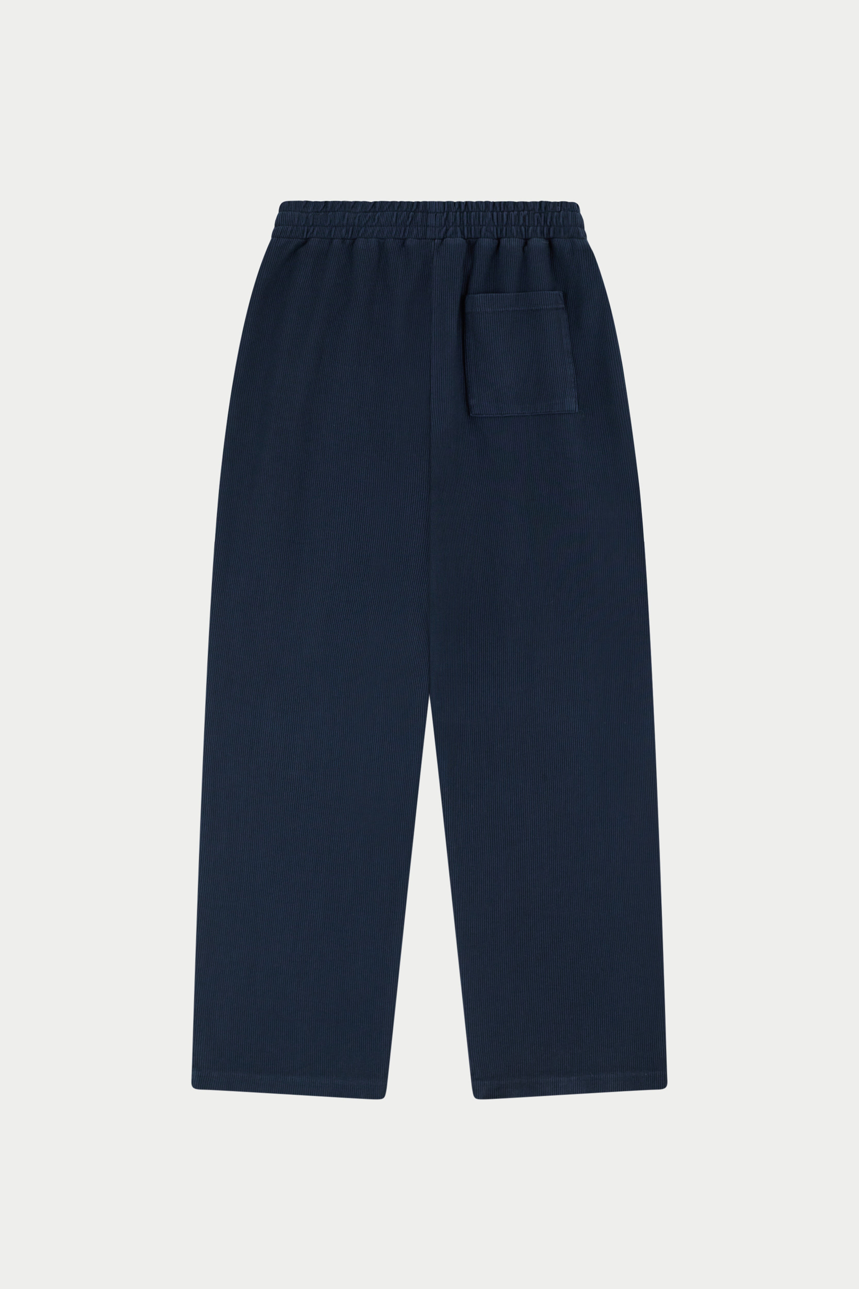 HEAVYWEIGHT WASHED RIBBED JERSEY JOGGERS - NAVY