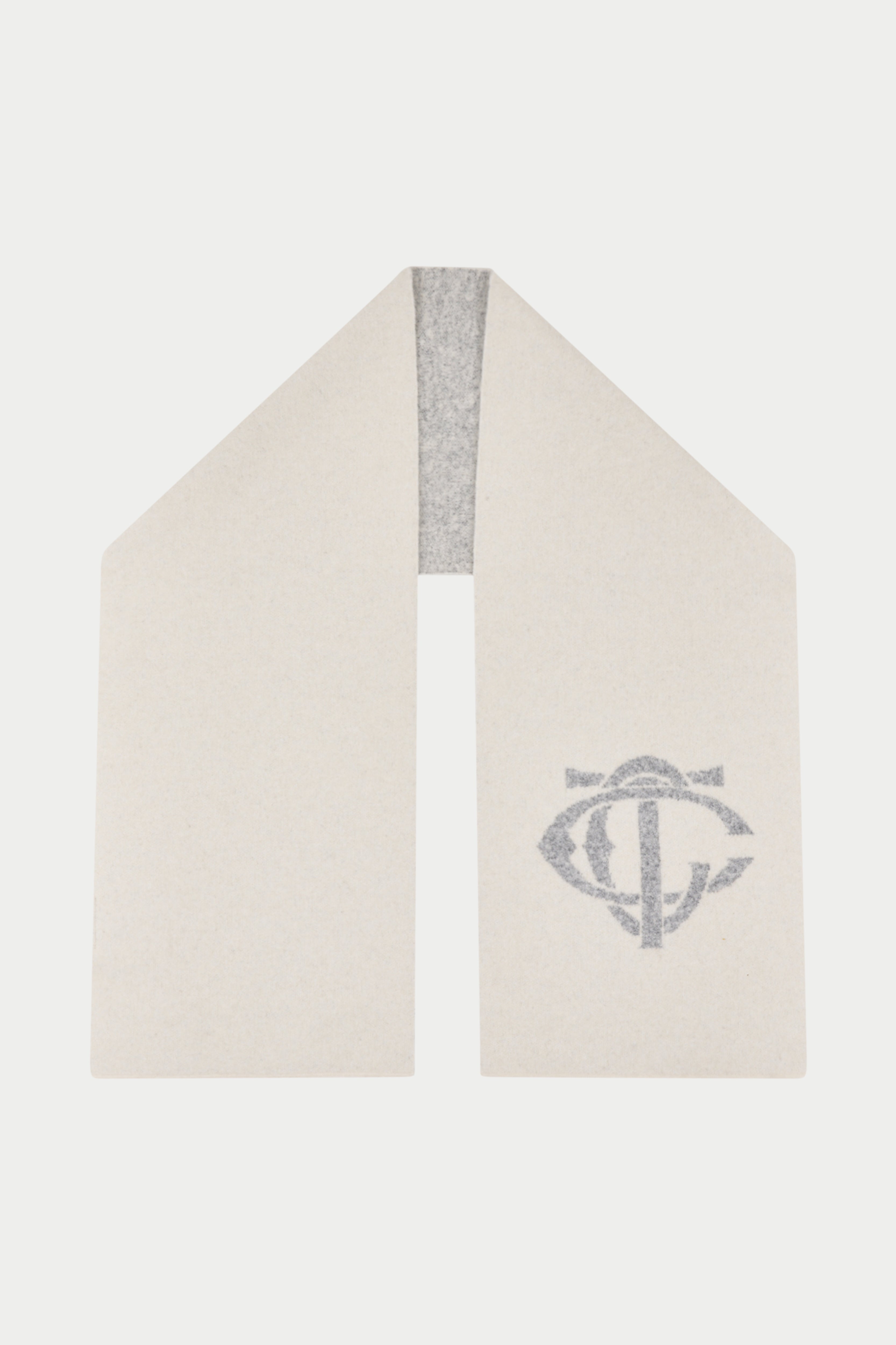 MONOGRAM SCARF - OFF WHITE