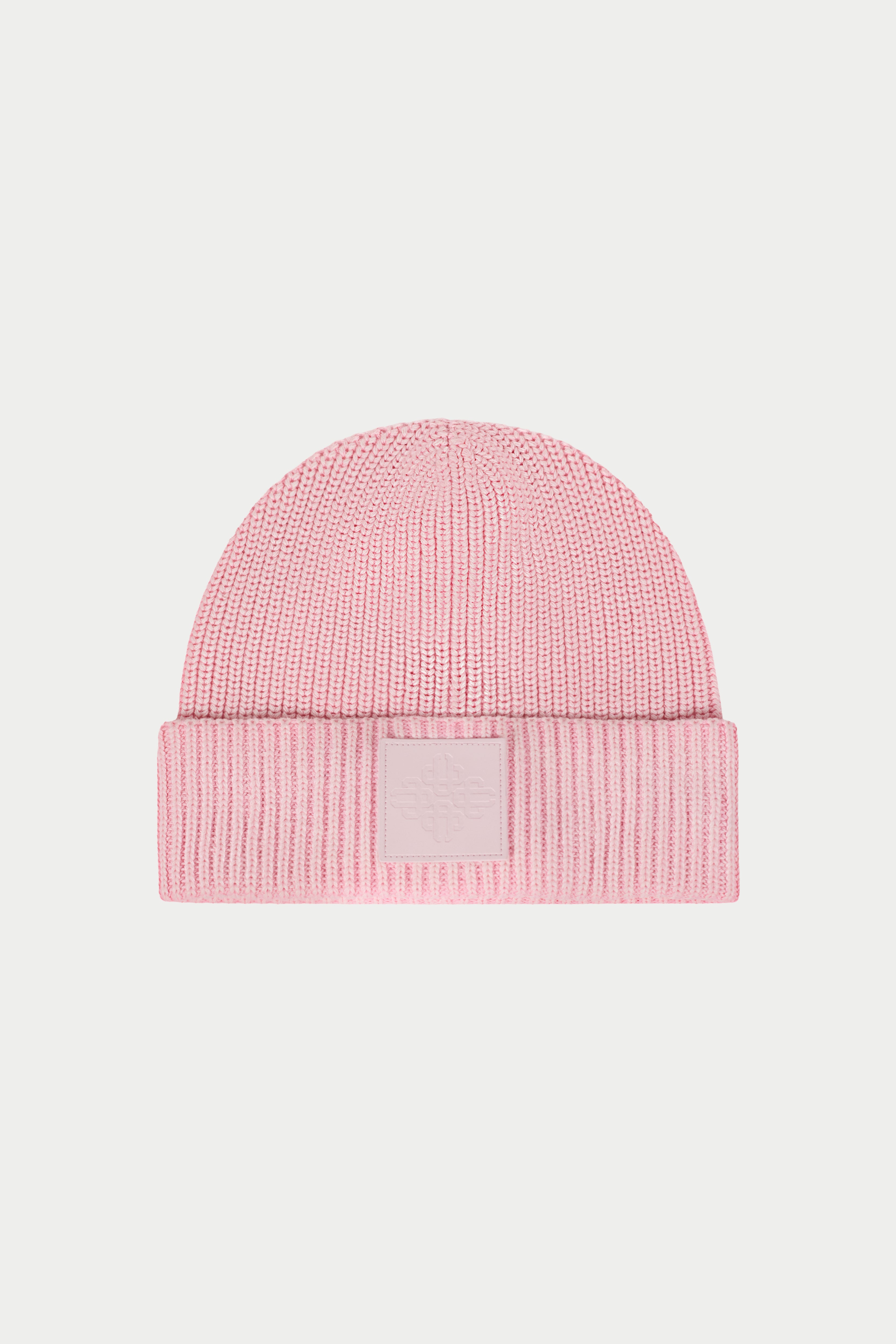 WASHED RIBBED BEANIE - PINK