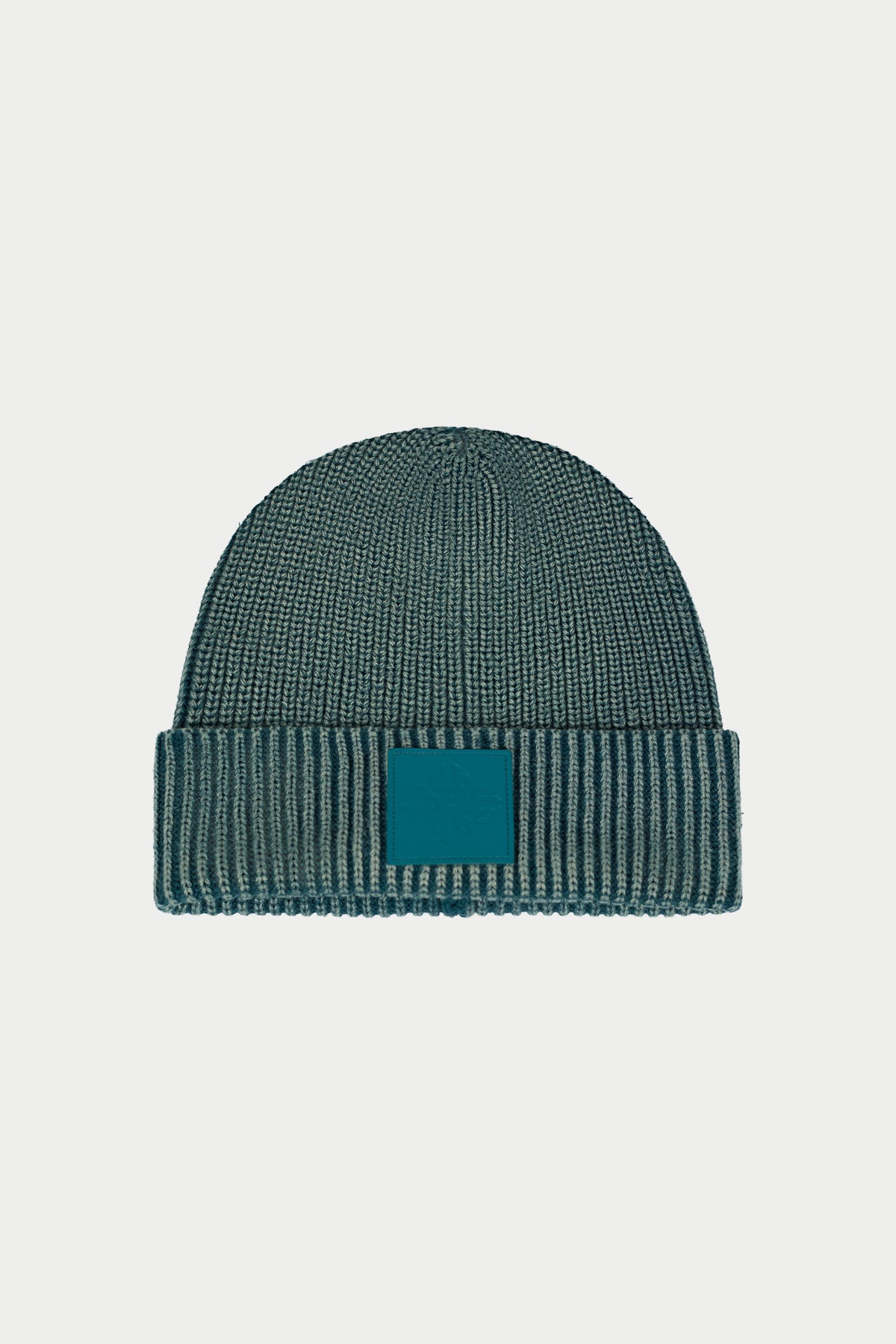 WASHED RIBBED BEANIE - TEAL