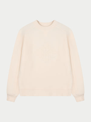 RAISED EMBLEM CREW - BUTTERMILK