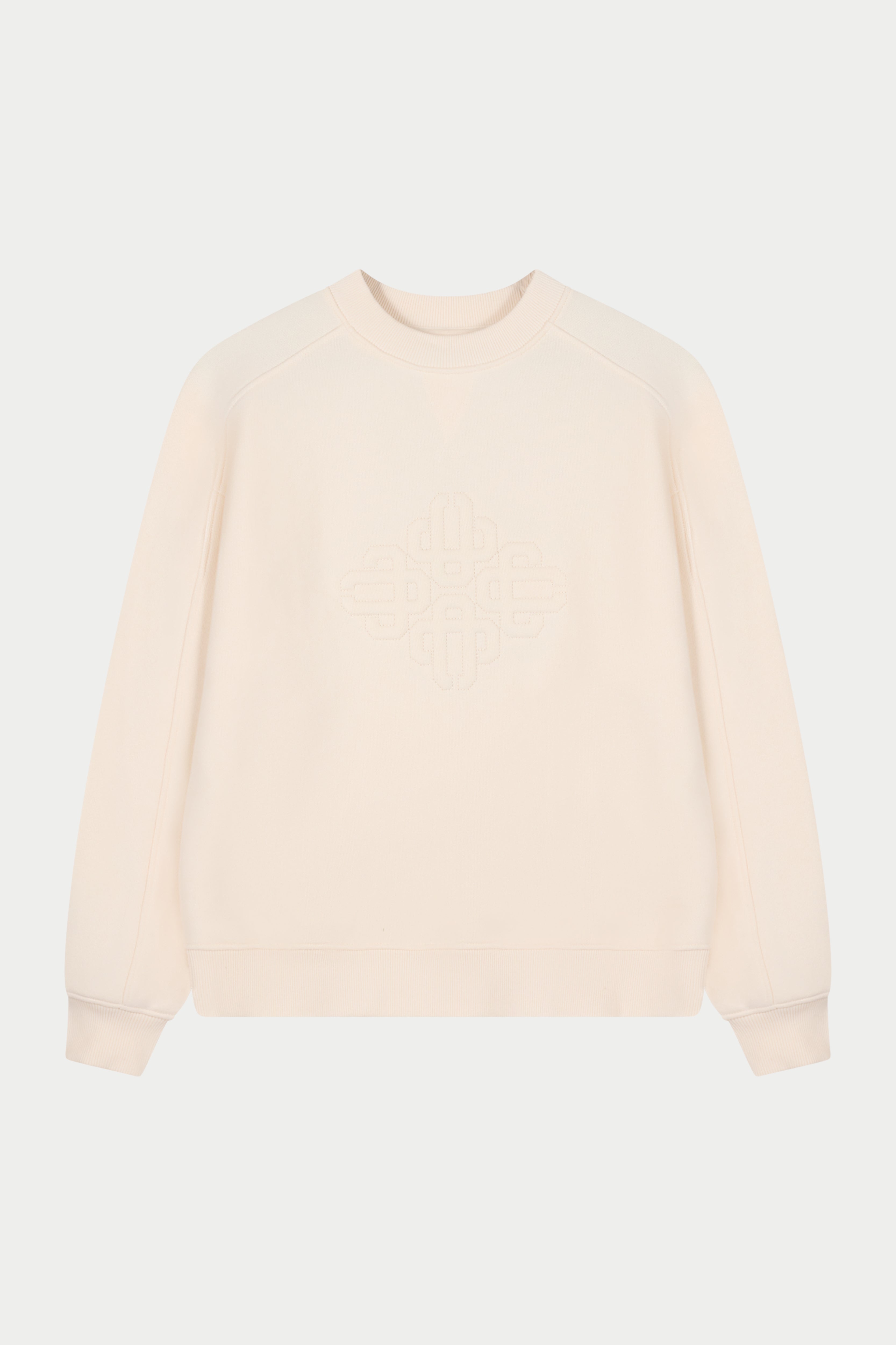 RAISED EMBLEM CREW - BUTTERMILK