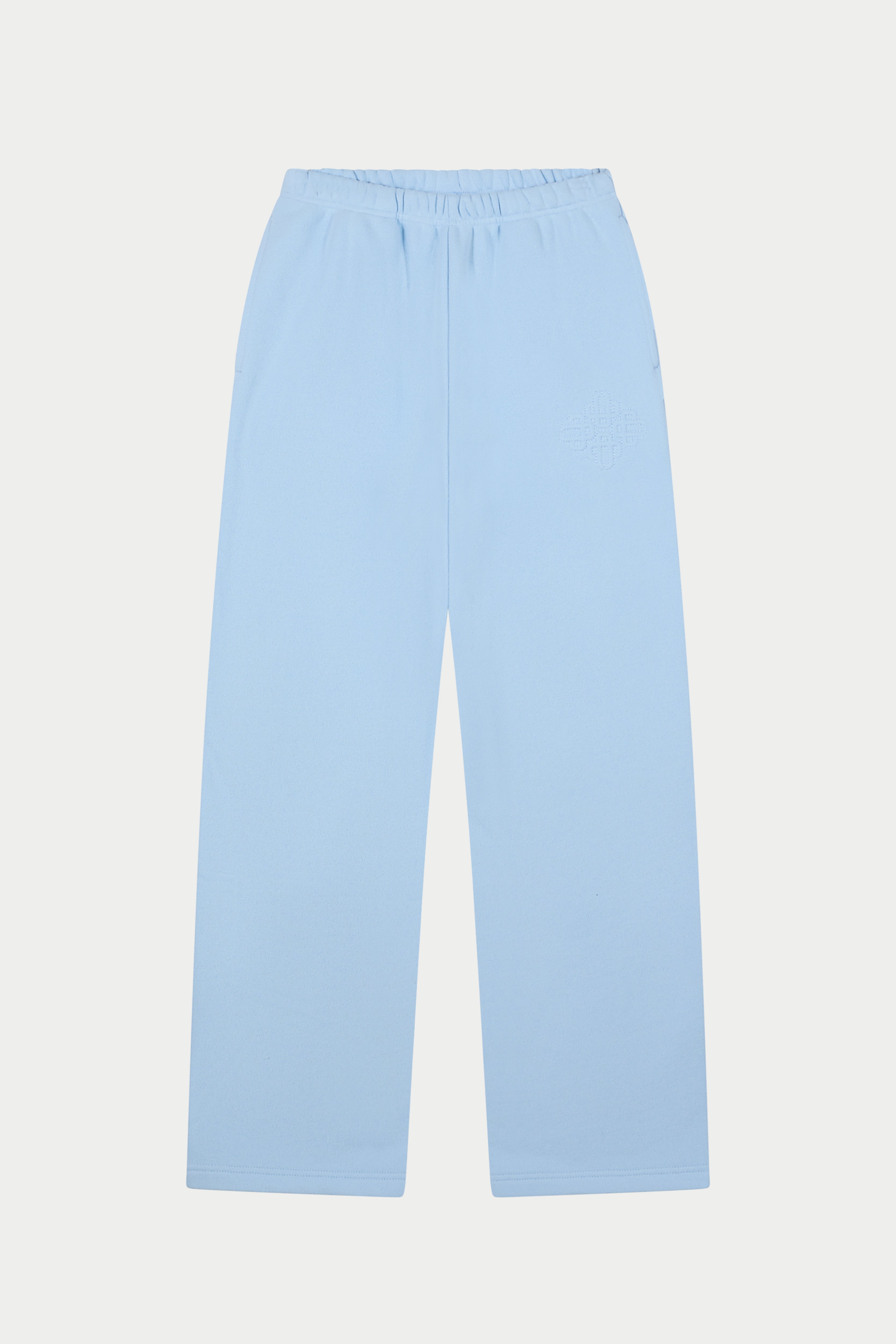 RAISED EMBLEM JOGGERS - POWDER BLUE