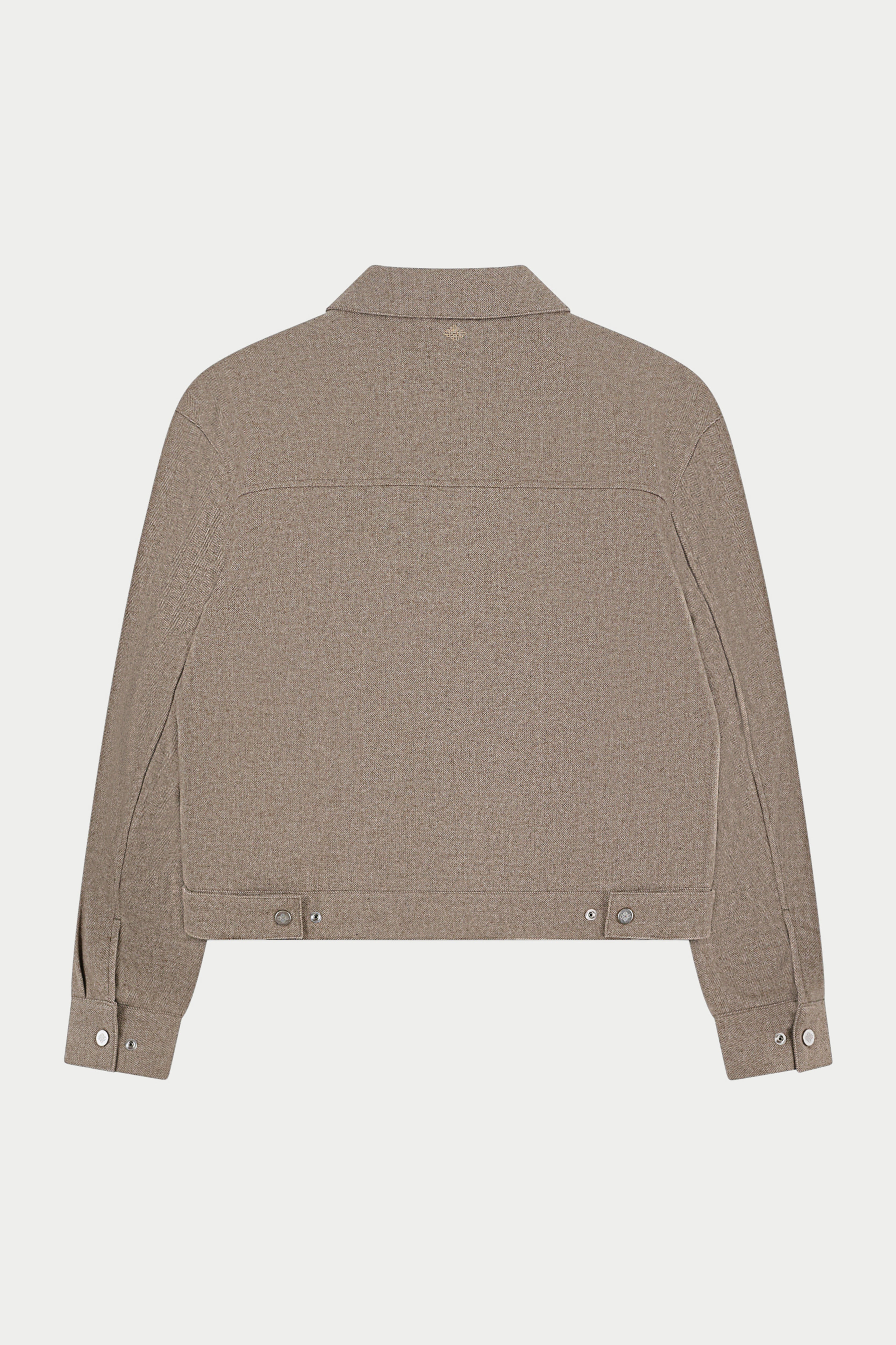 TAILORED HERRINGBONE JACKET - BEIGE