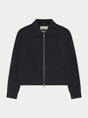 TAILORED HERRINGBONE JACKET - CHARCOAL