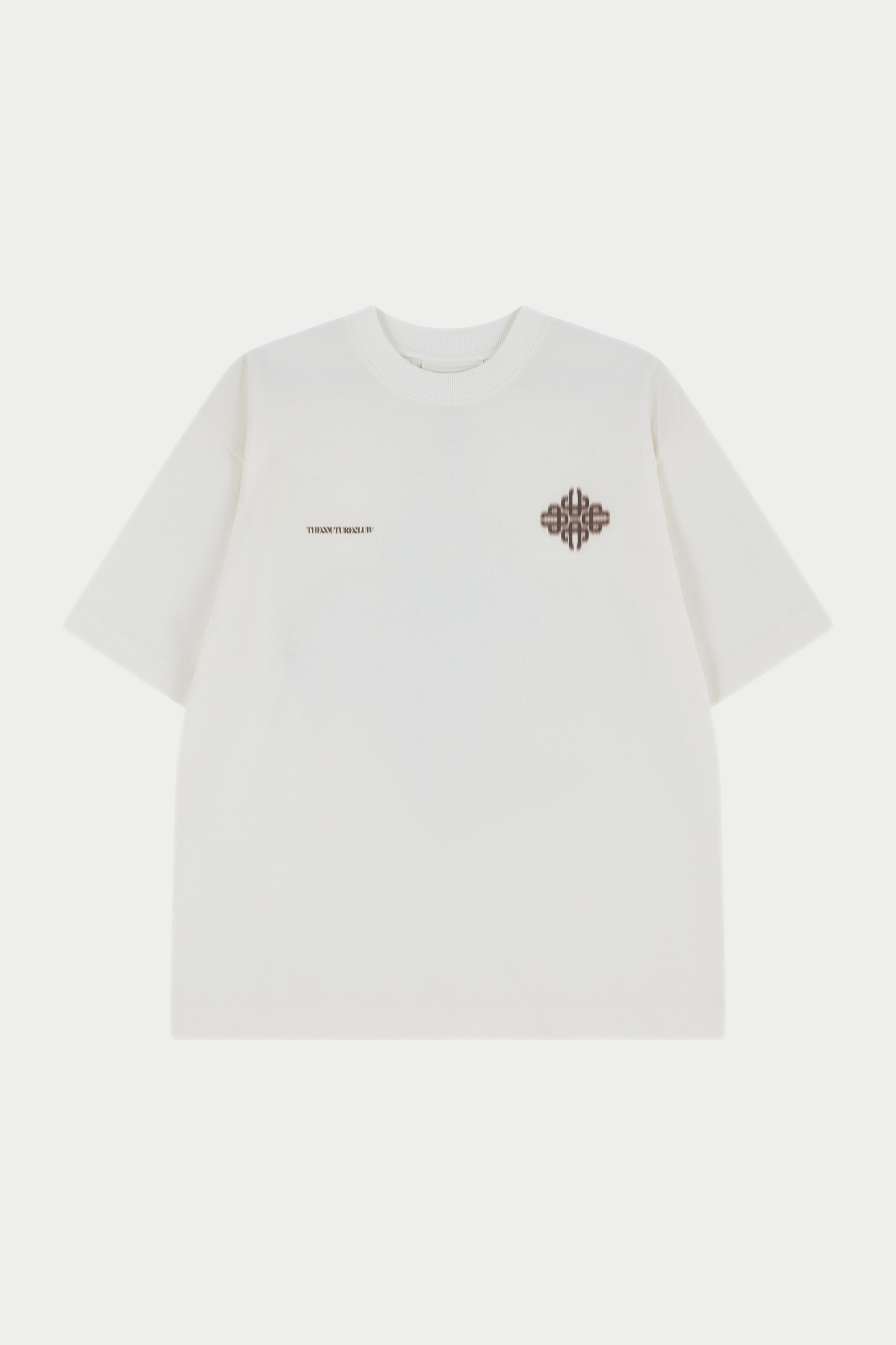 MOTION BLURRED EMBLEM T-SHIRT - OFF WHITE