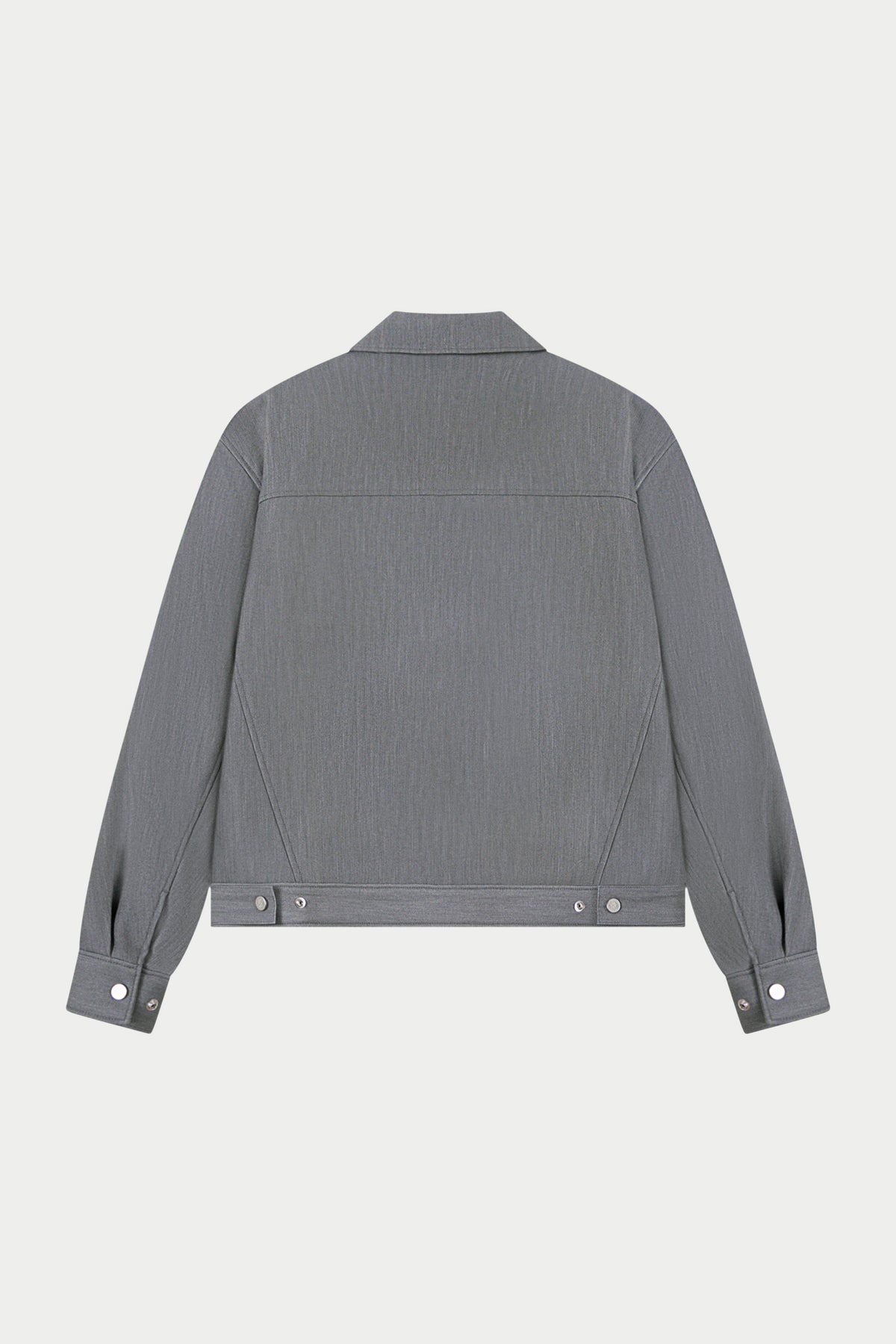 PATCH POCKET TAILORED JACKET - GREY
