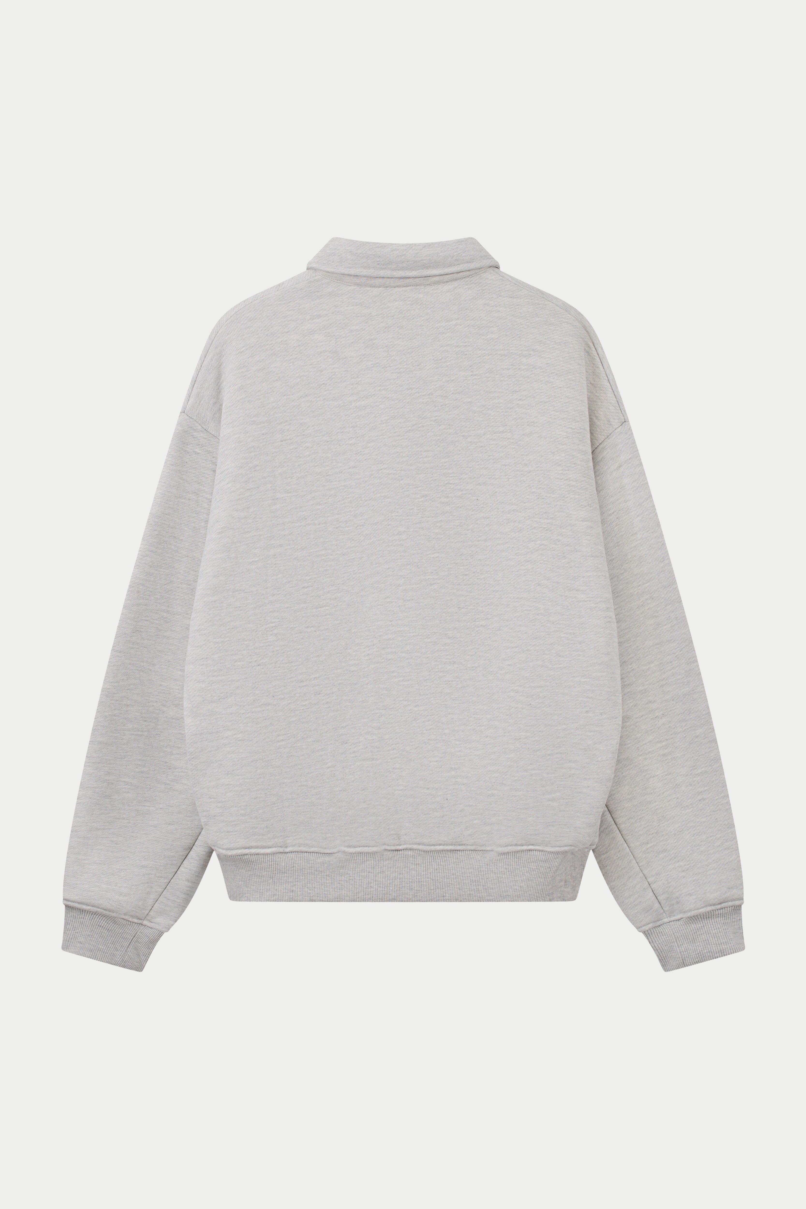 HEAVYWEIGHT MONOGRAM POLO - GREY MARL
