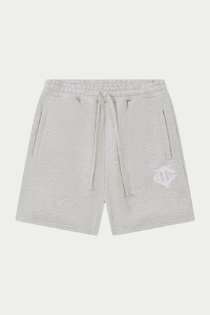 HEAVYWEIGHT MONOGRAM SHORTS - GREY MARL