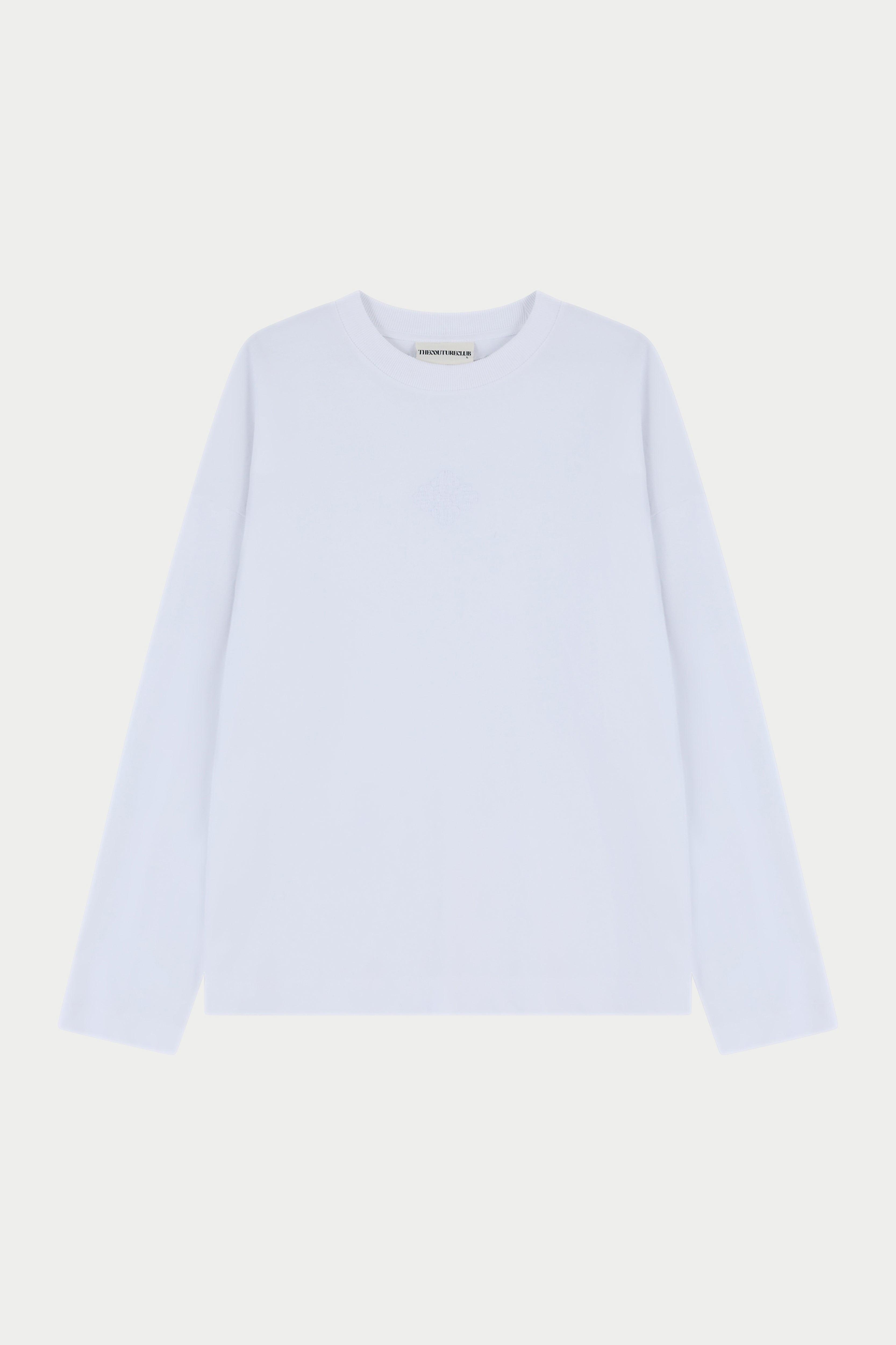 Light long-sleeve shirt on a light grey background