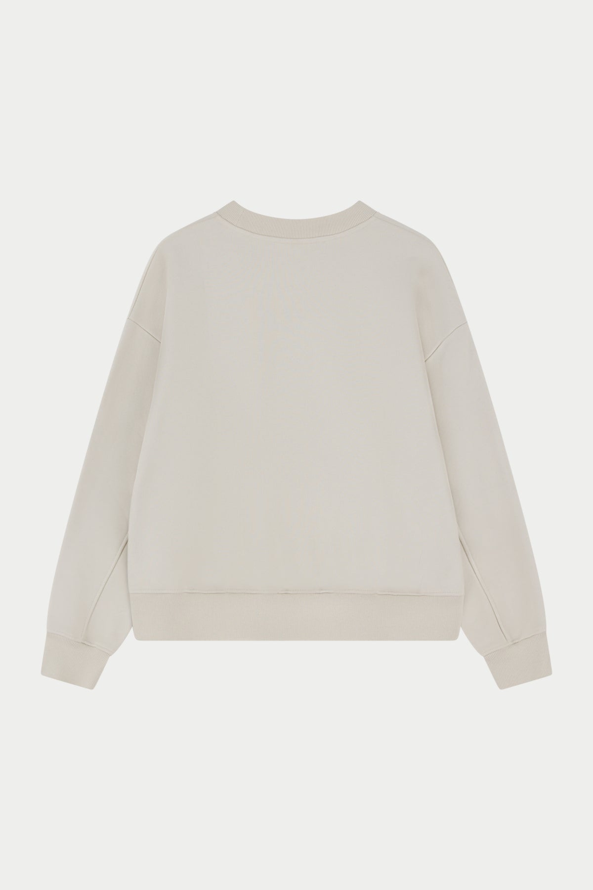 BORG EMBLEM APPLIQUE CREW - BONE