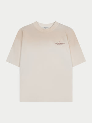 SPRAY WASH COPYRIGHT MULTI GRAPHIC T-SHIRT - OFF WHITE