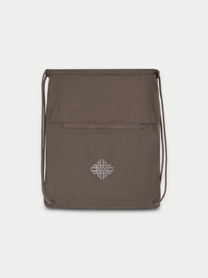 TRANSPARENT RACING BAG - BROWN