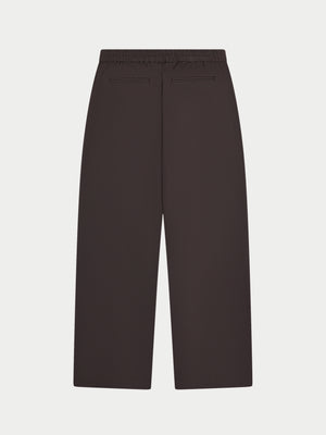 RIVET DETAIL TROUSERS - BROWN