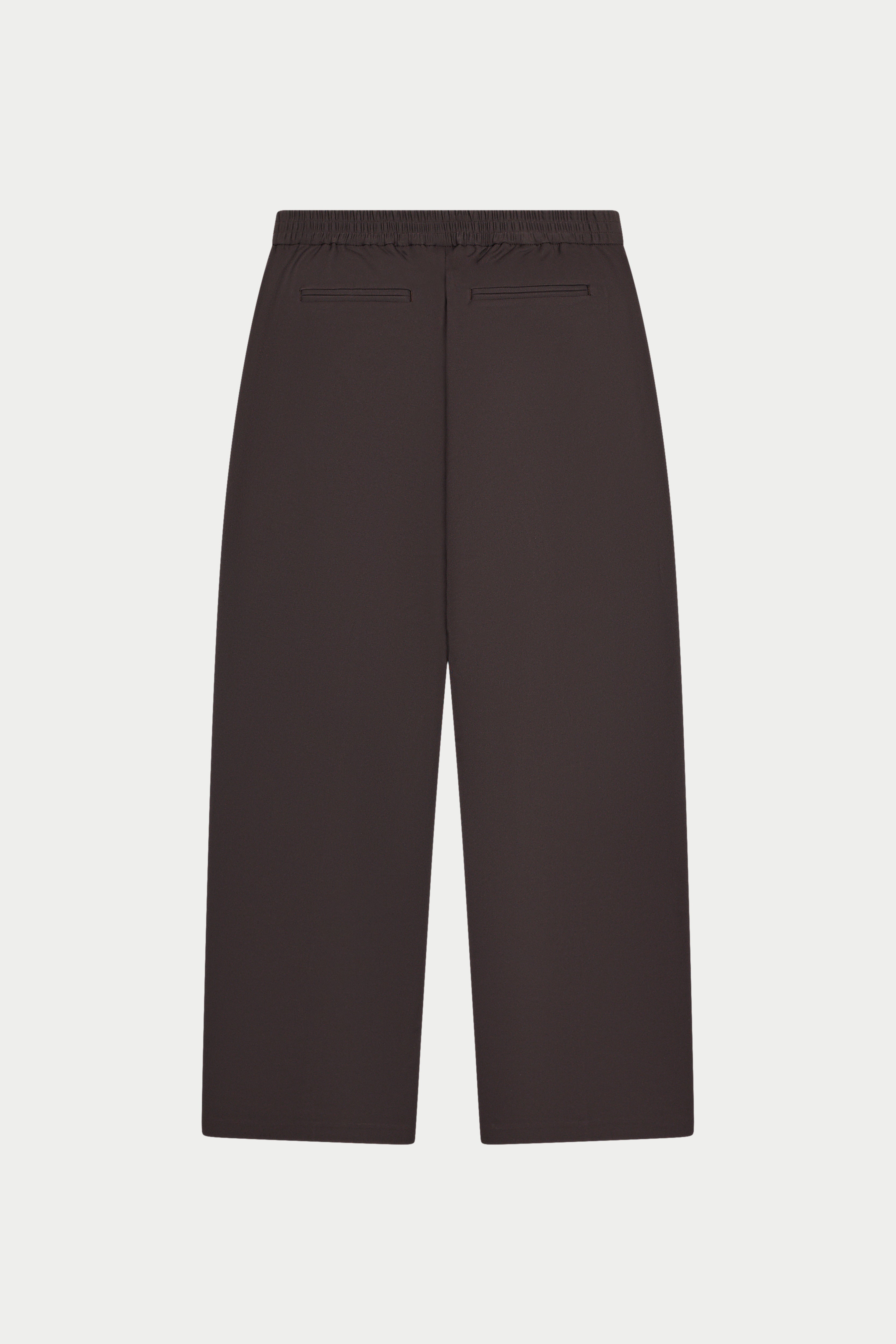 RIVET DETAIL TROUSERS - BROWN