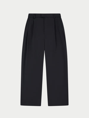 RIVET DETAIL TROUSERS - BLACK