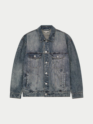 VINTAGE WASH DENIM JACKET - BLUE WASH