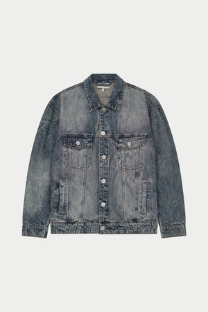VINTAGE WASH DENIM JACKET - BLUE WASH