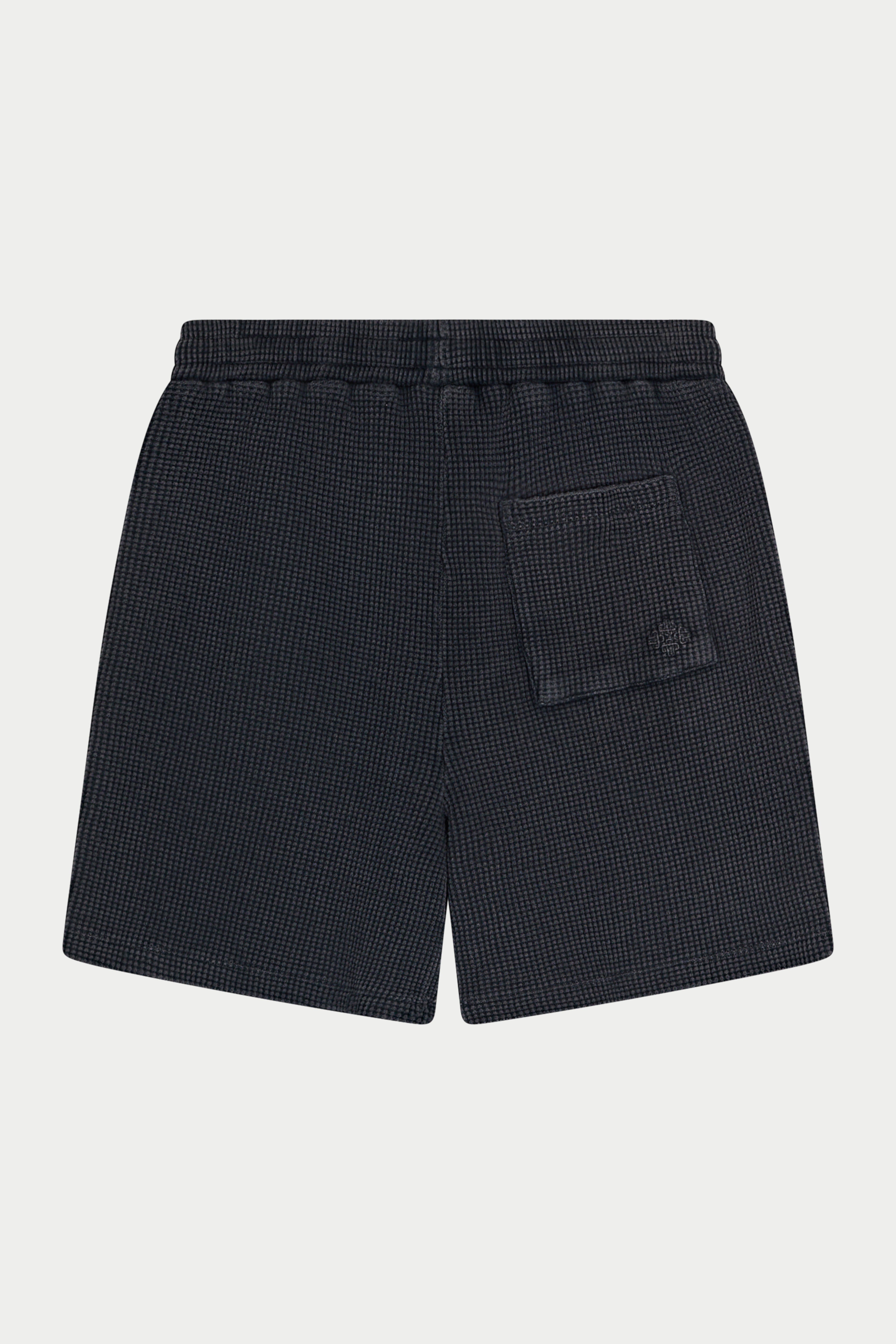 WAFFLE SHORTS - BLACK