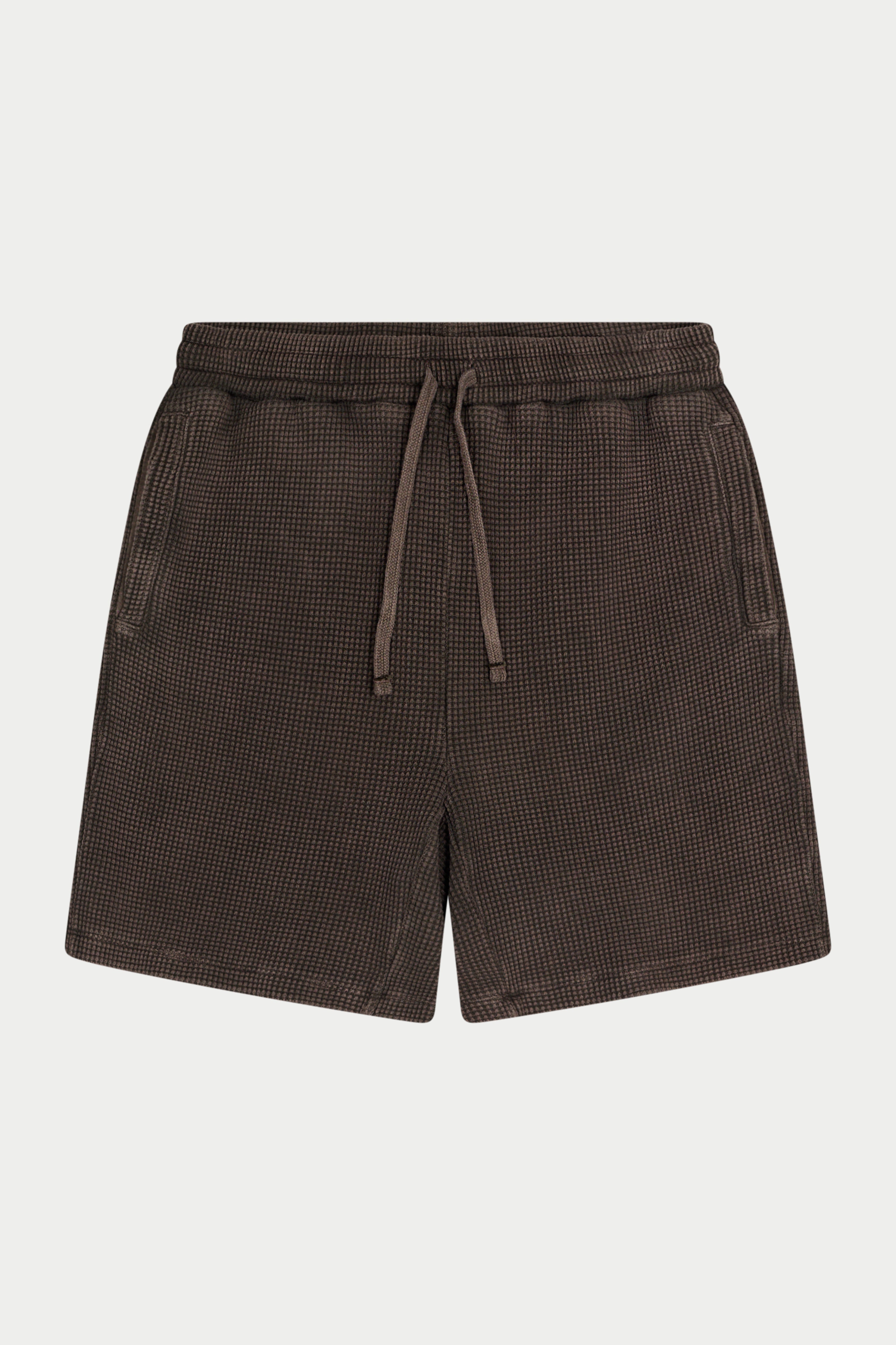 WAFFLE SHORTS - BROWN
