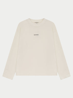 DOUBLE MICRO COPYRIGHT LONG SLEEVE T-SHIRT - OFF WHITE