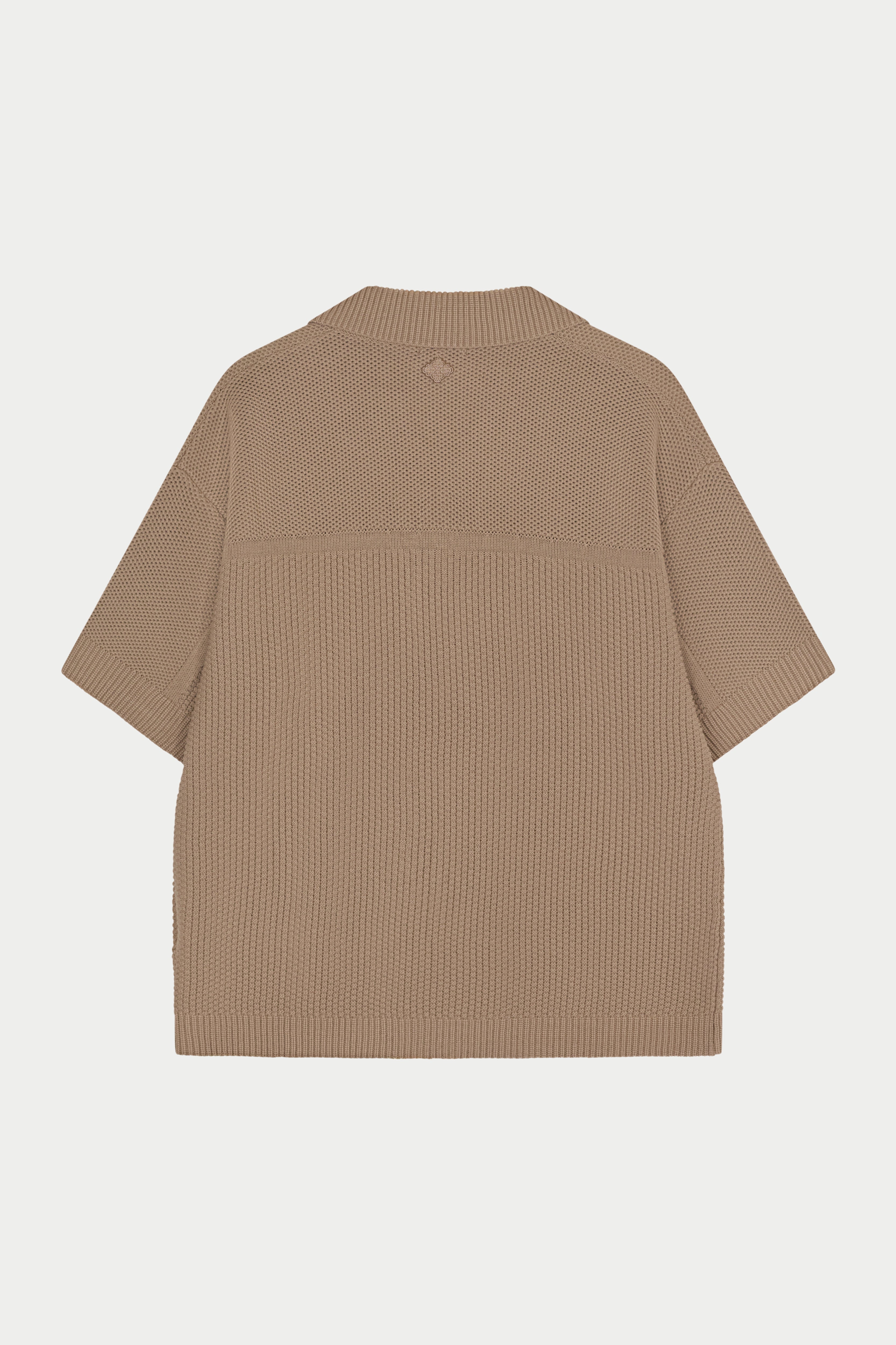 Beige textured shirt