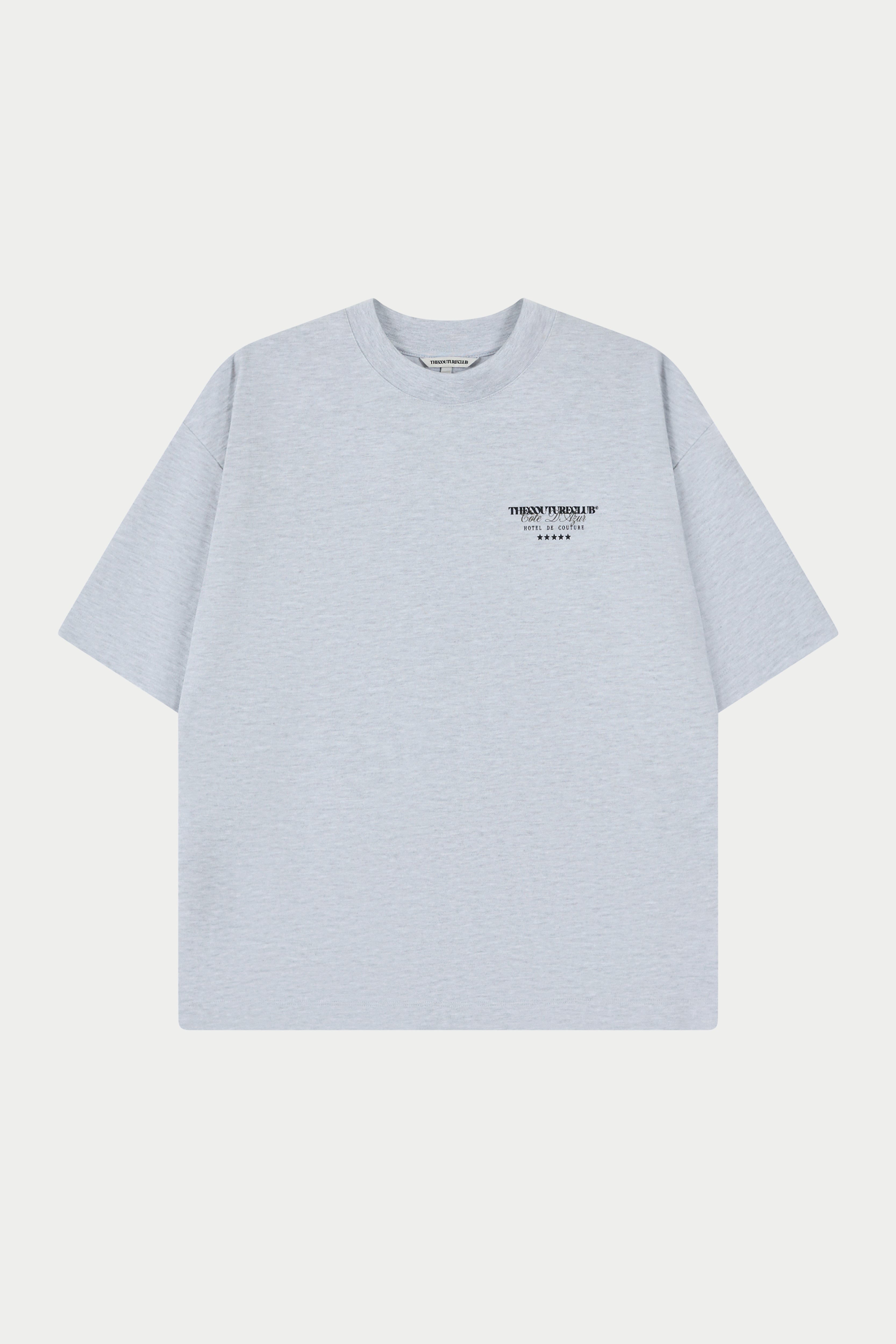 HOTEL DE COUTURE T-SHIRT - GREY MARL