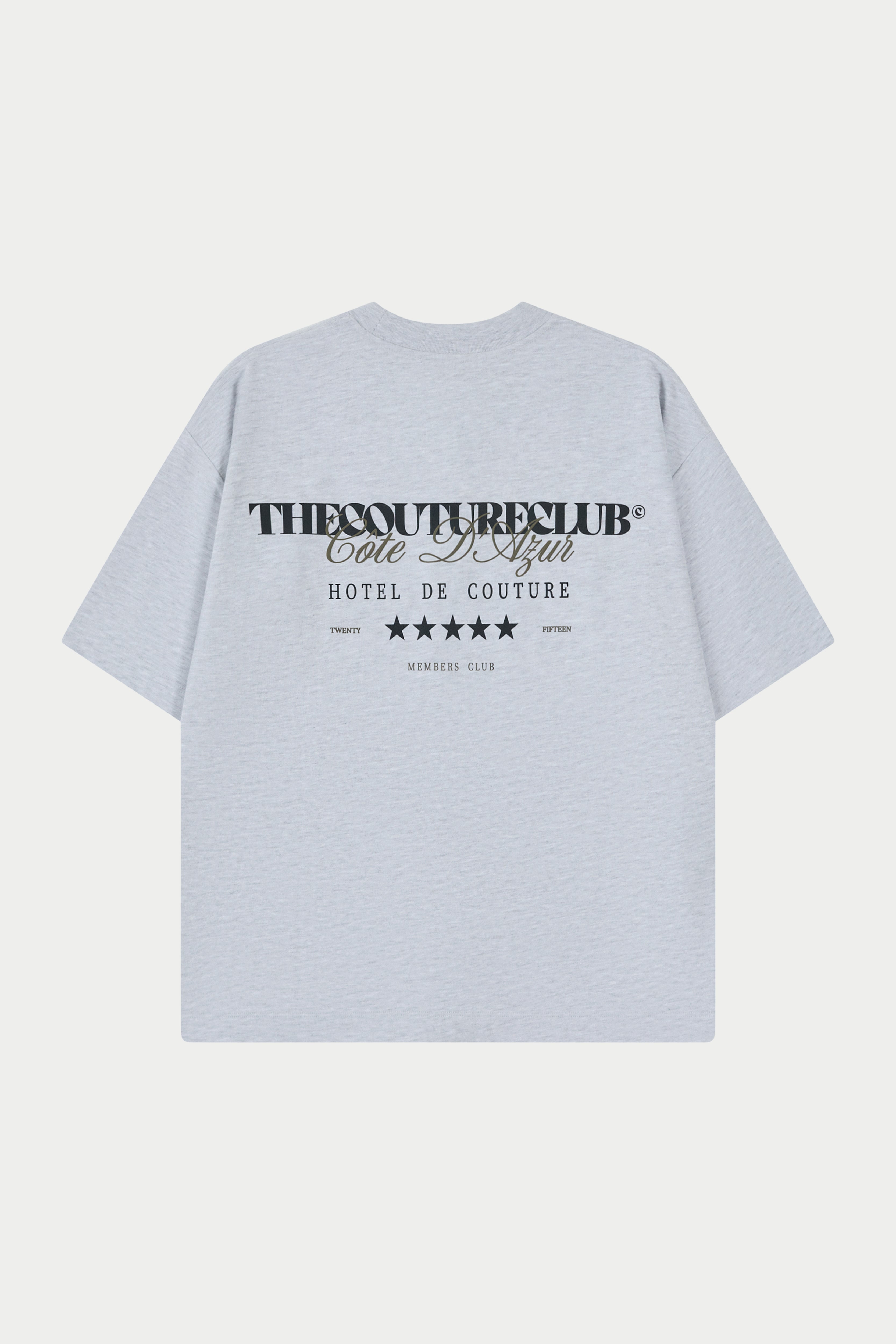 HOTEL DE COUTURE T-SHIRT - GREY MARL