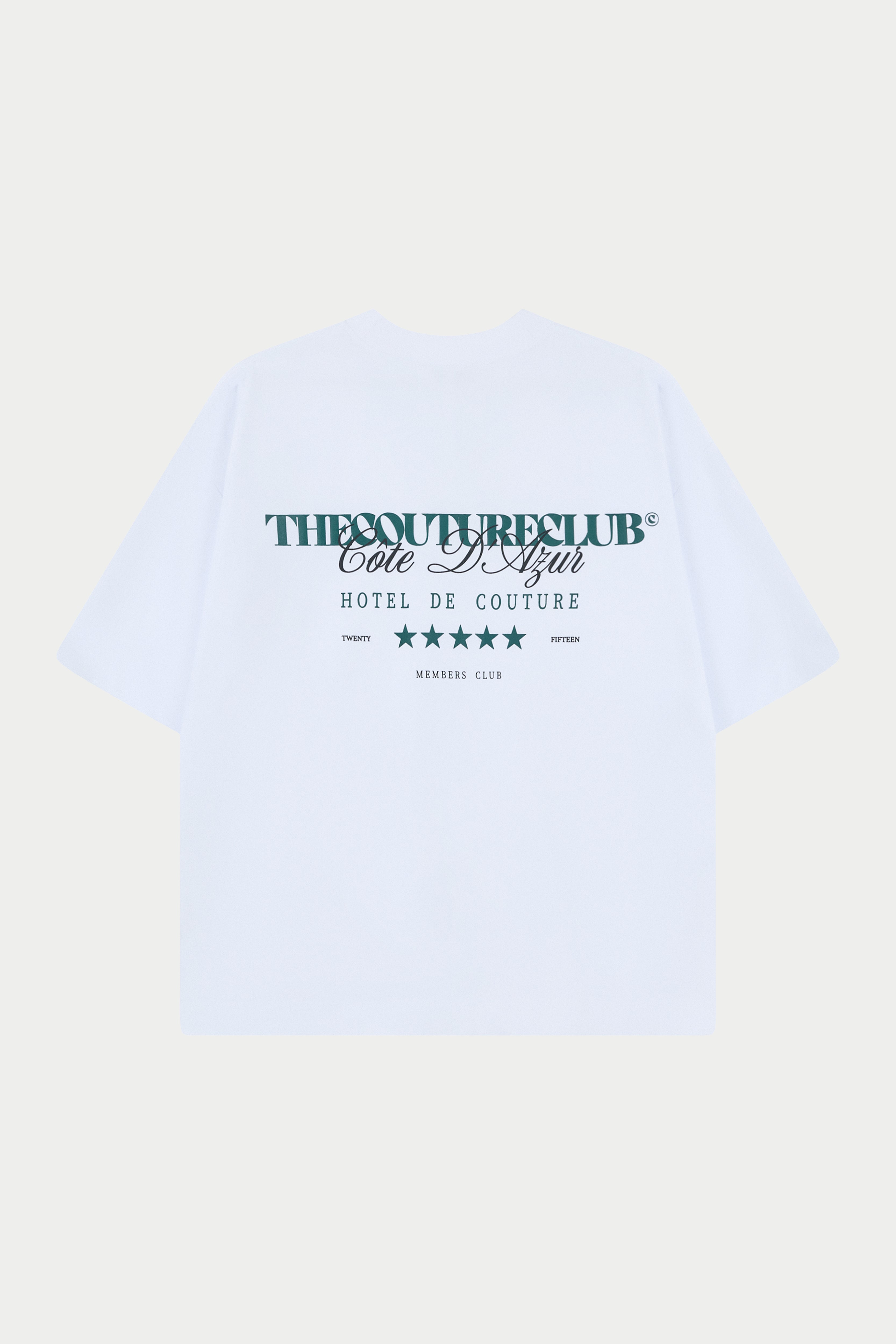 HOTEL DE COUTURE T-SHIRT - WHITE GREEN