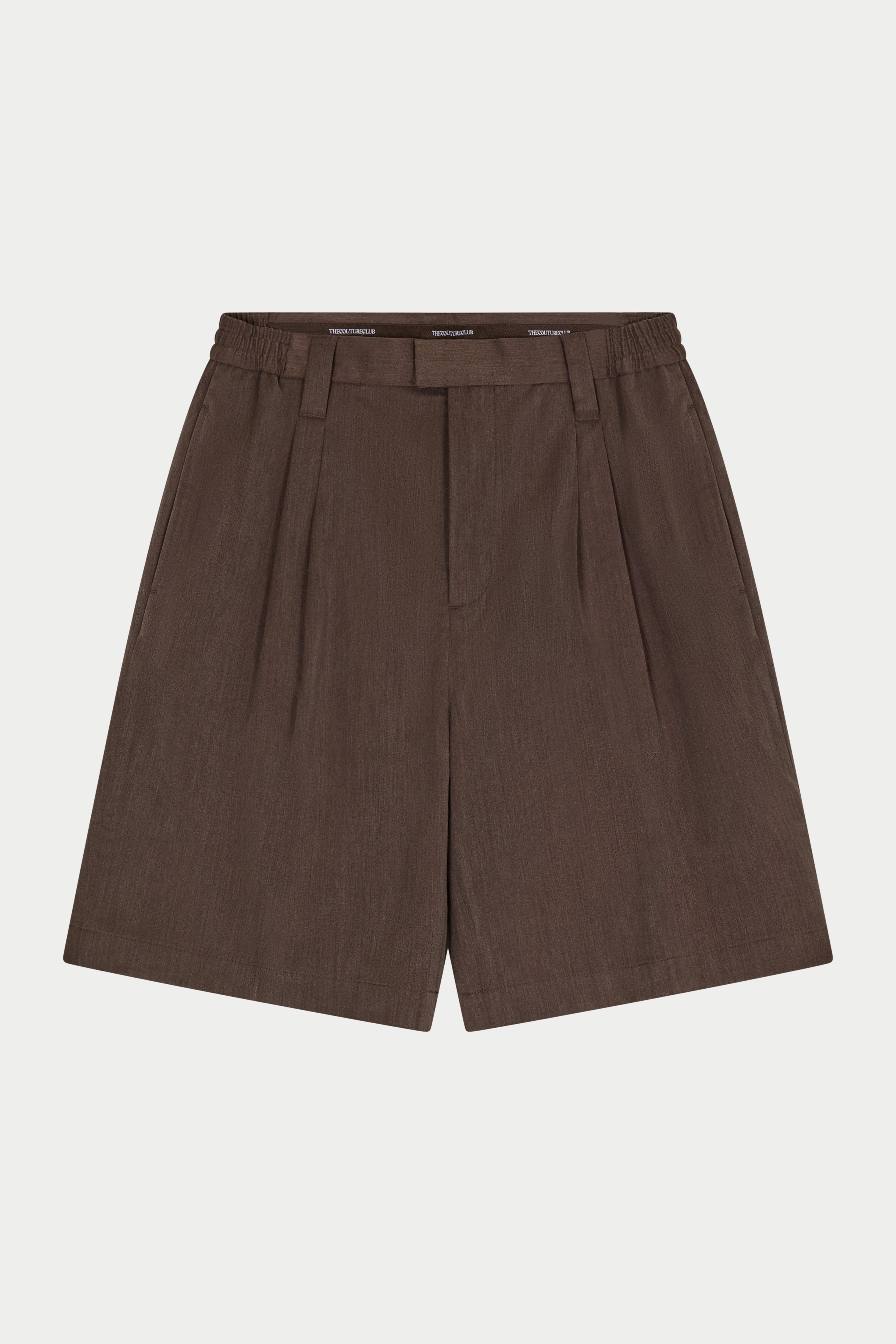 Brown shorts on a white background