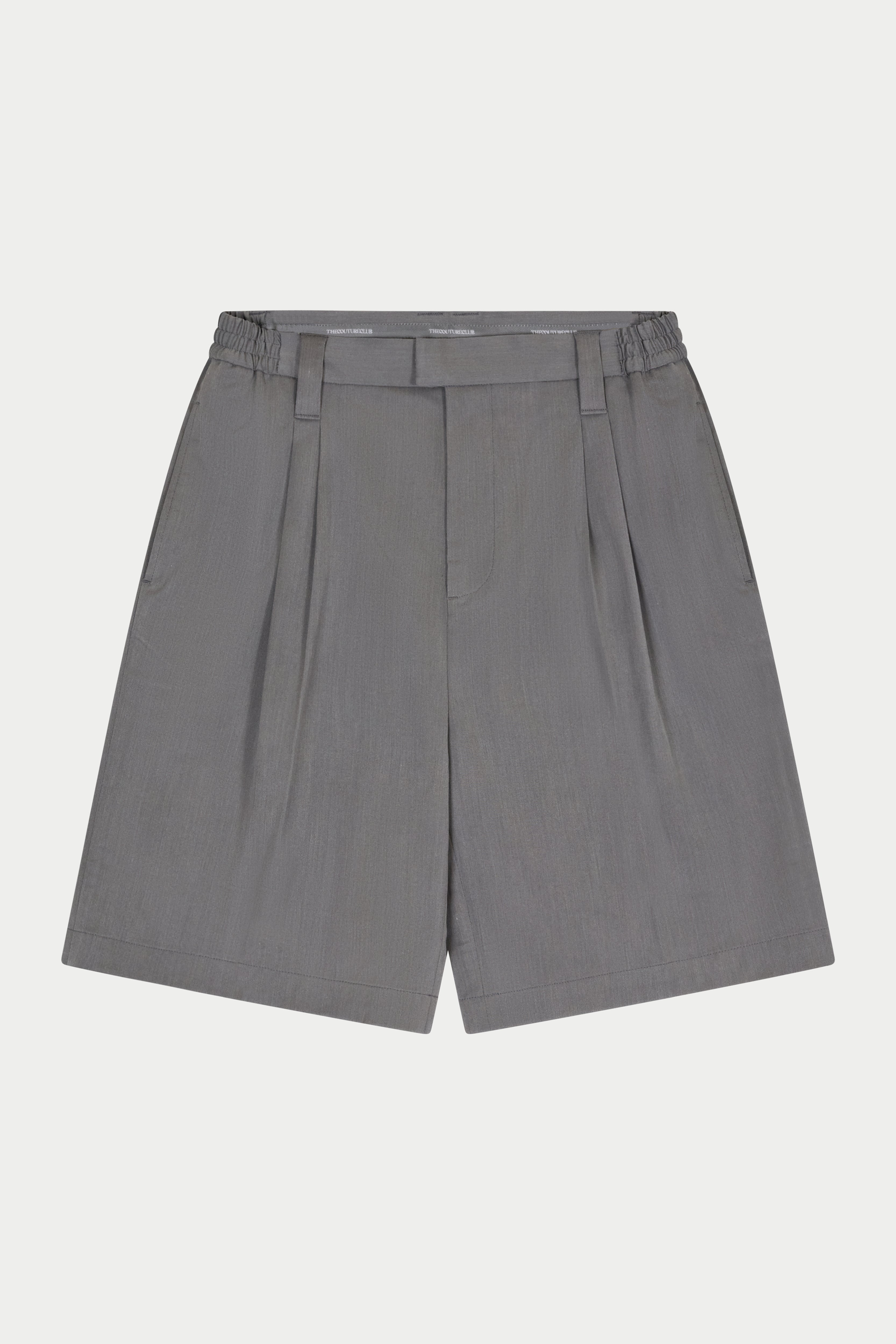 Grey shorts on a white background