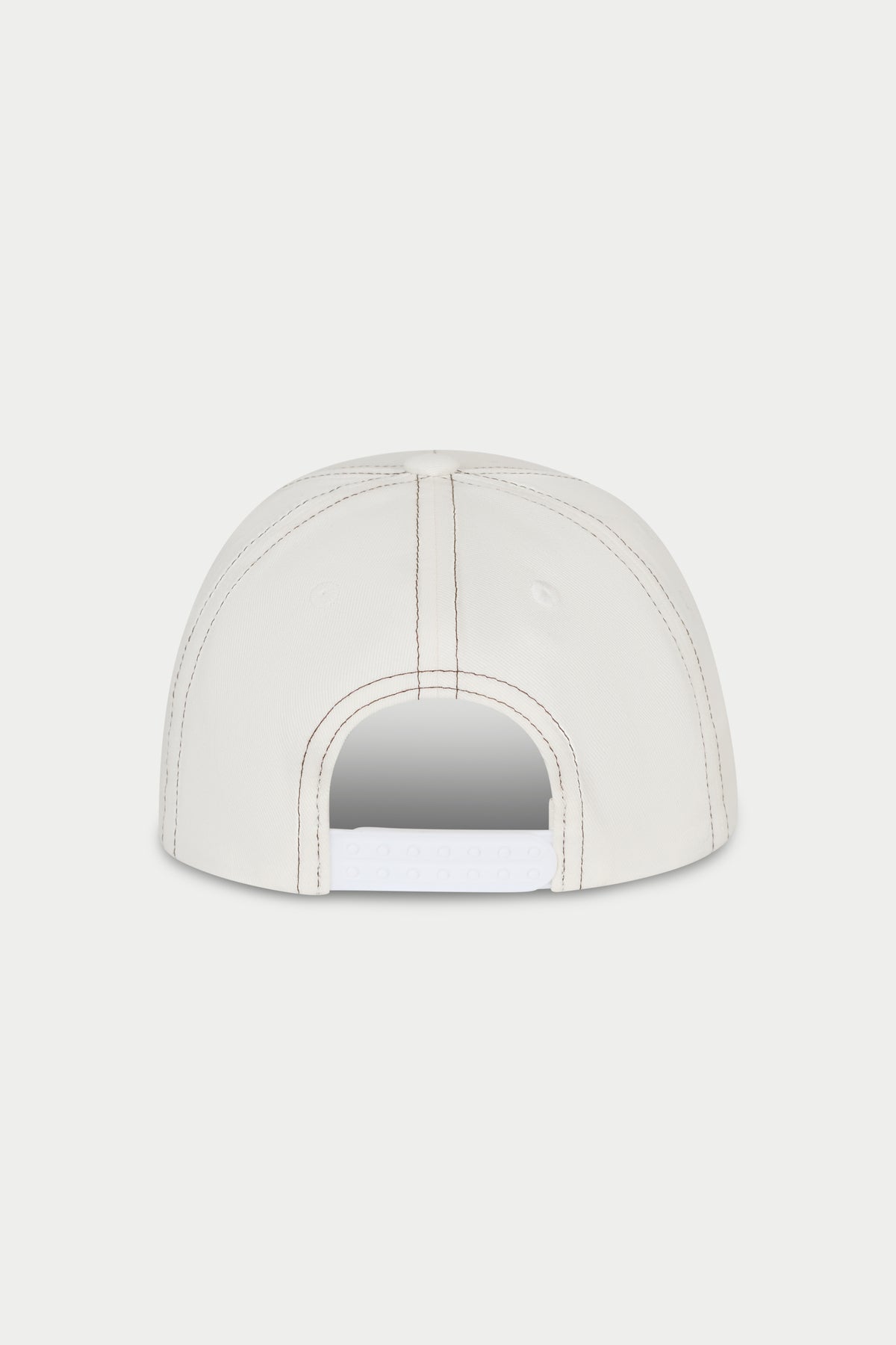 White baseball cap on a white background