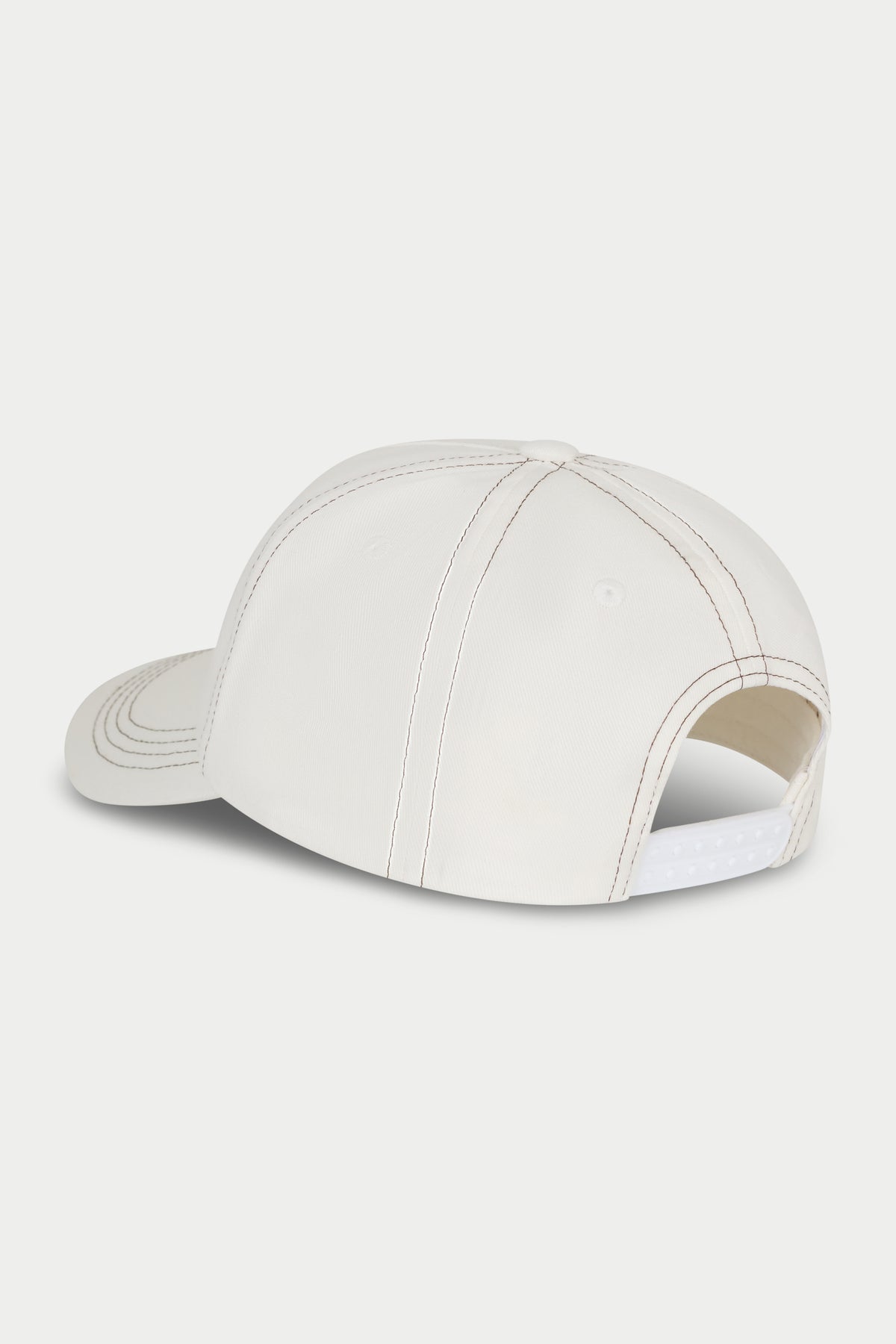 White baseball cap on a white background