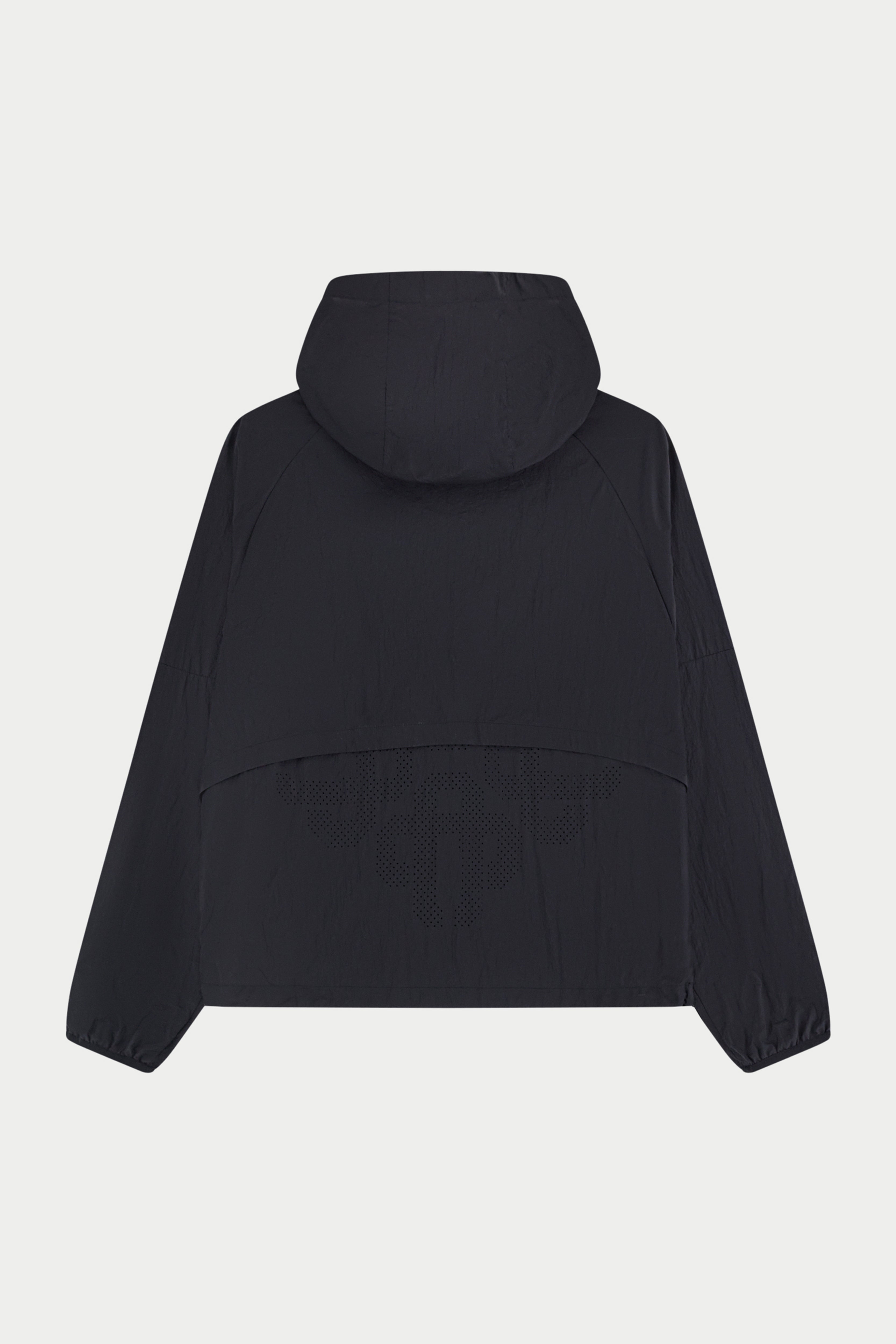 TRANSLUCENT WINDBREAKER - BLACK