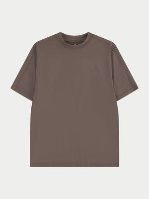 SHORT SLEEVE TRAINING TOP - BROWN
