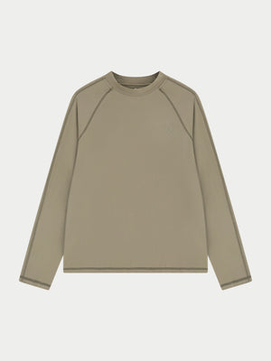 LONG SLEEVE TRAINING TOP - KHAKI