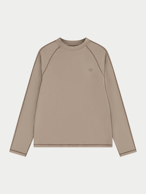 LONG SLEEVE TRAINING TOP - SAND