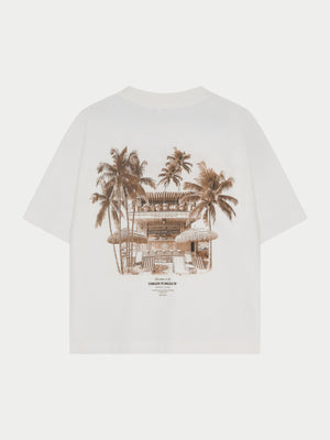 BEACH CLUB GRAPHIC T-SHIRT - OFF WHITE