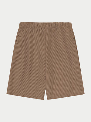 PLISSE SHORTS - MUSHROOM