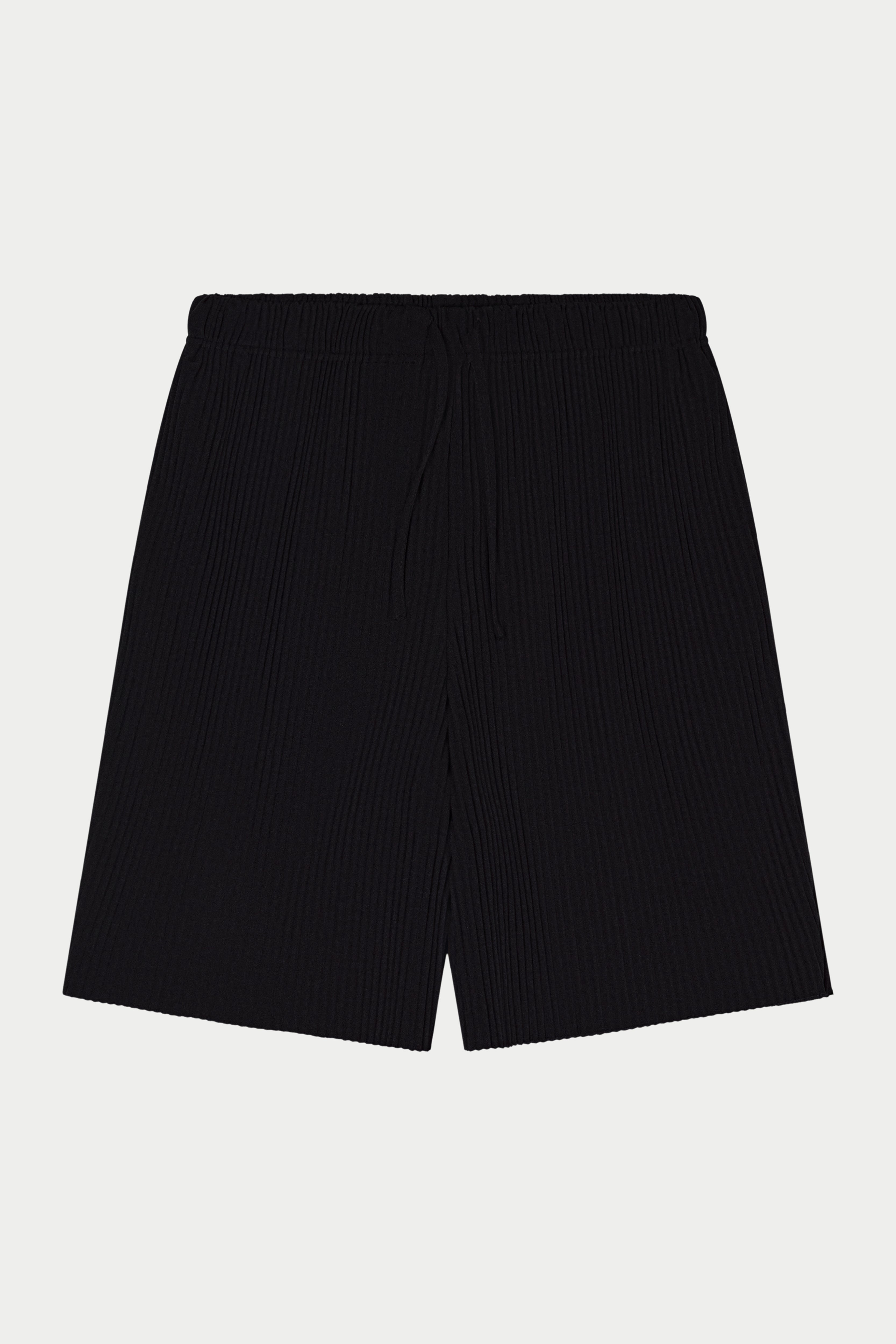 PLISSE SHORTS - BLACK