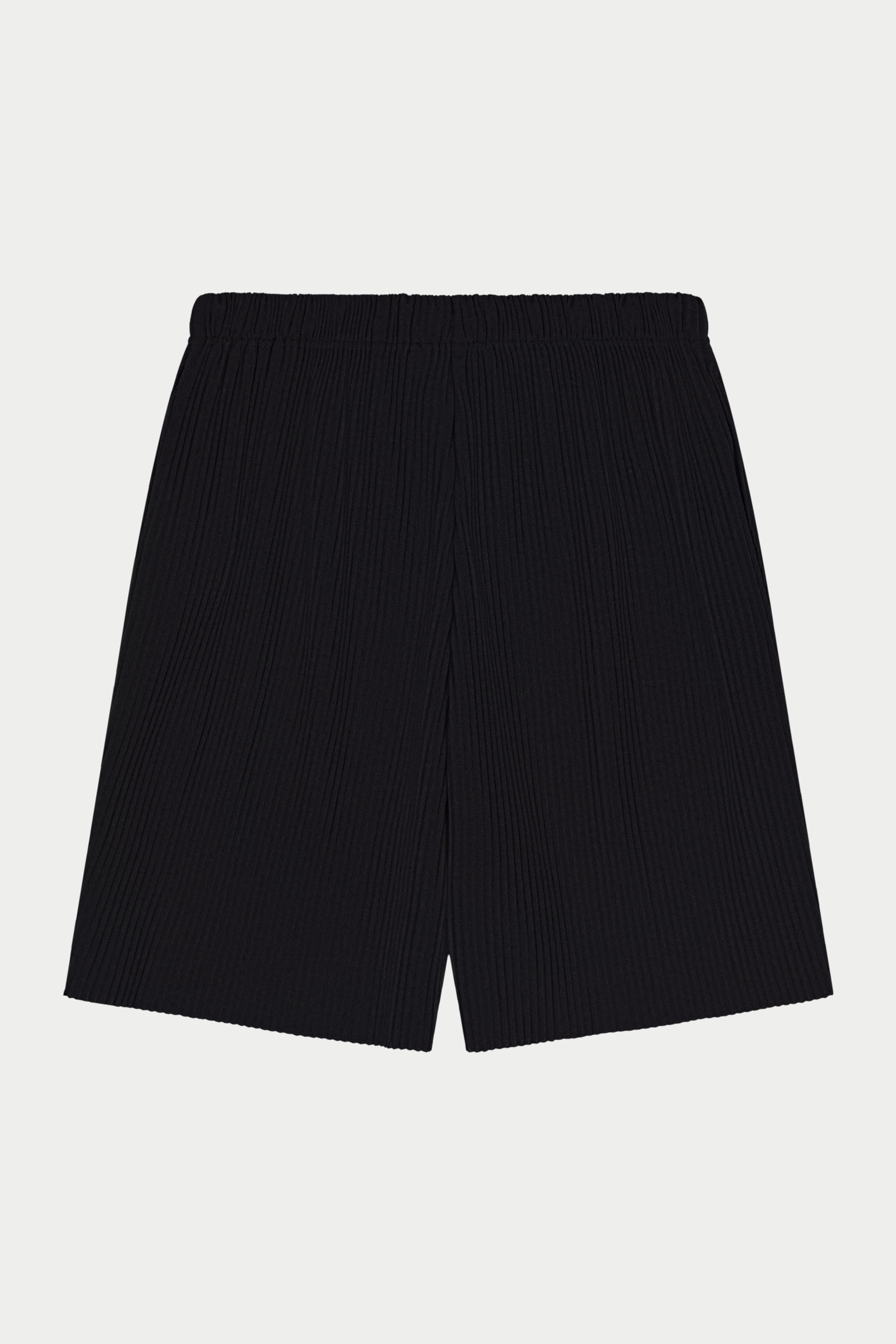 PLISSE SHORTS - BLACK
