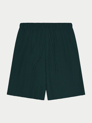 PLISSE SHORTS - FOREST GREEN