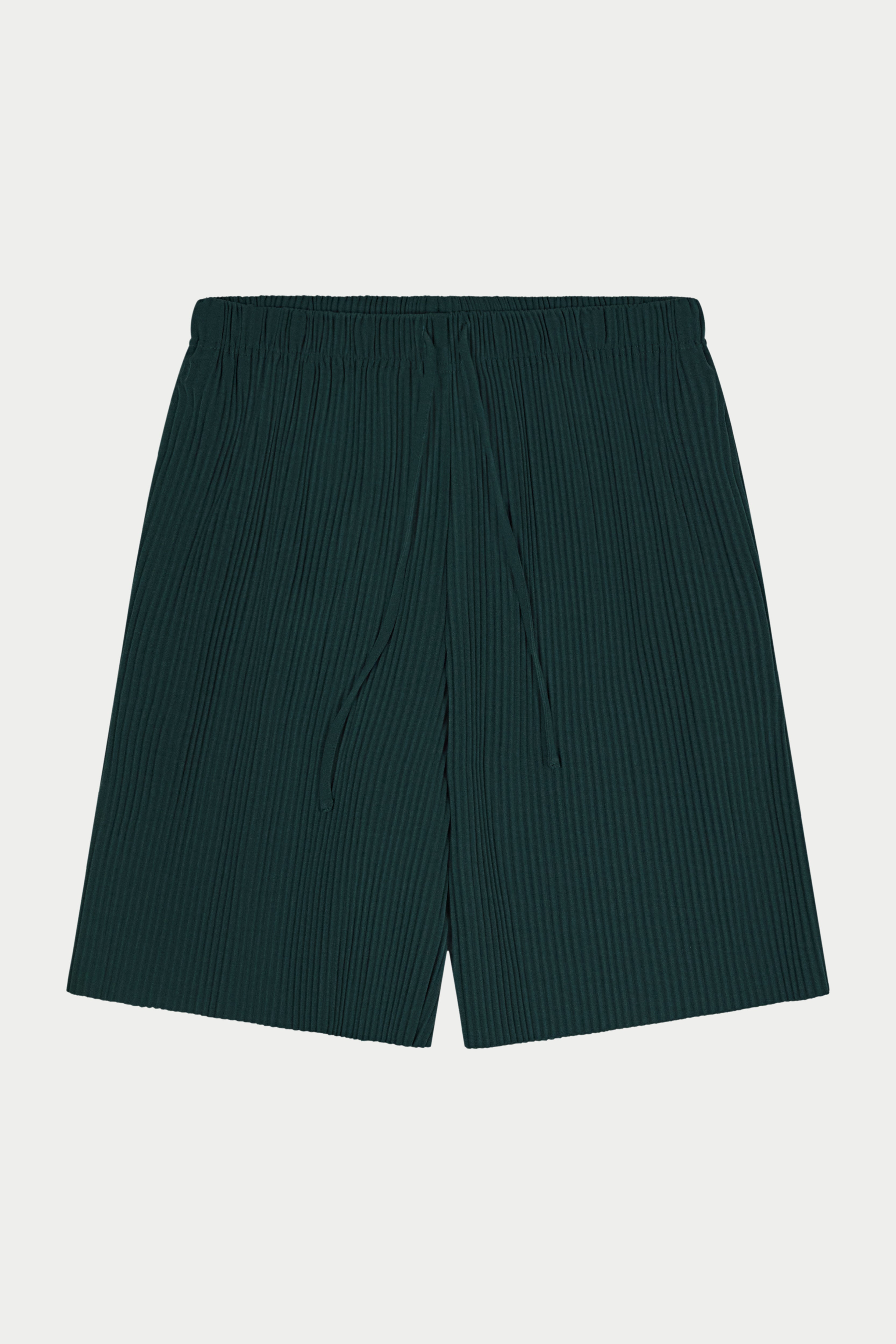 PLISSE SHORTS - FOREST GREEN