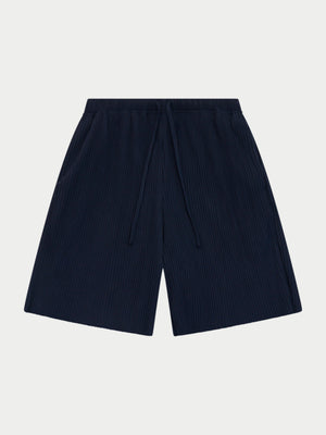 PLISSE SHORTS - NAVY