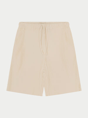 PLISSE SHORTS - OFF WHITE