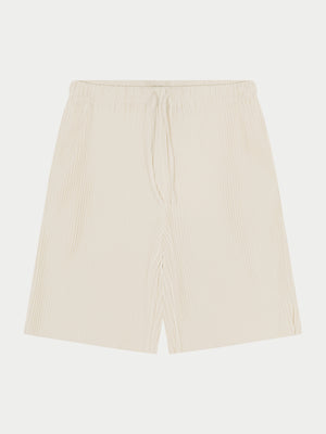 PLISSE SHORTS - OFF WHITE