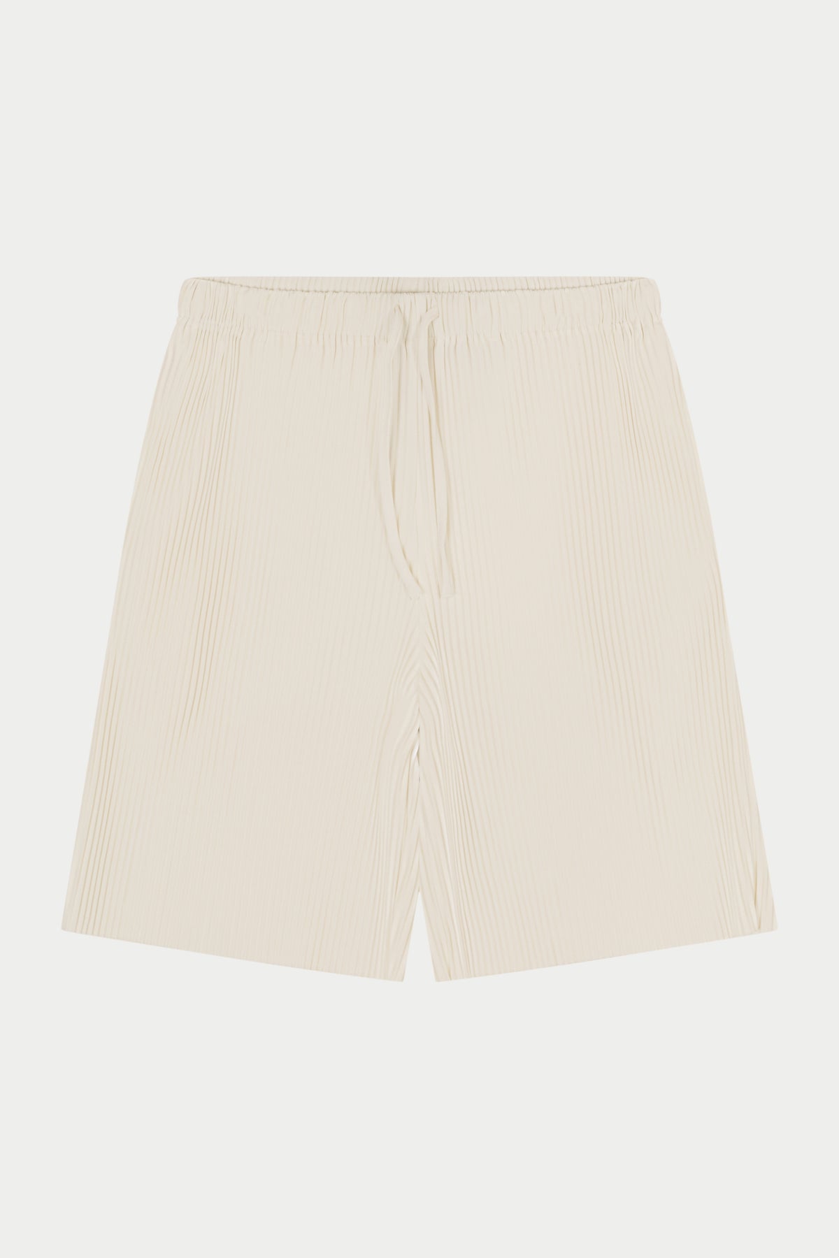 PLISSE SHORTS - OFF WHITE