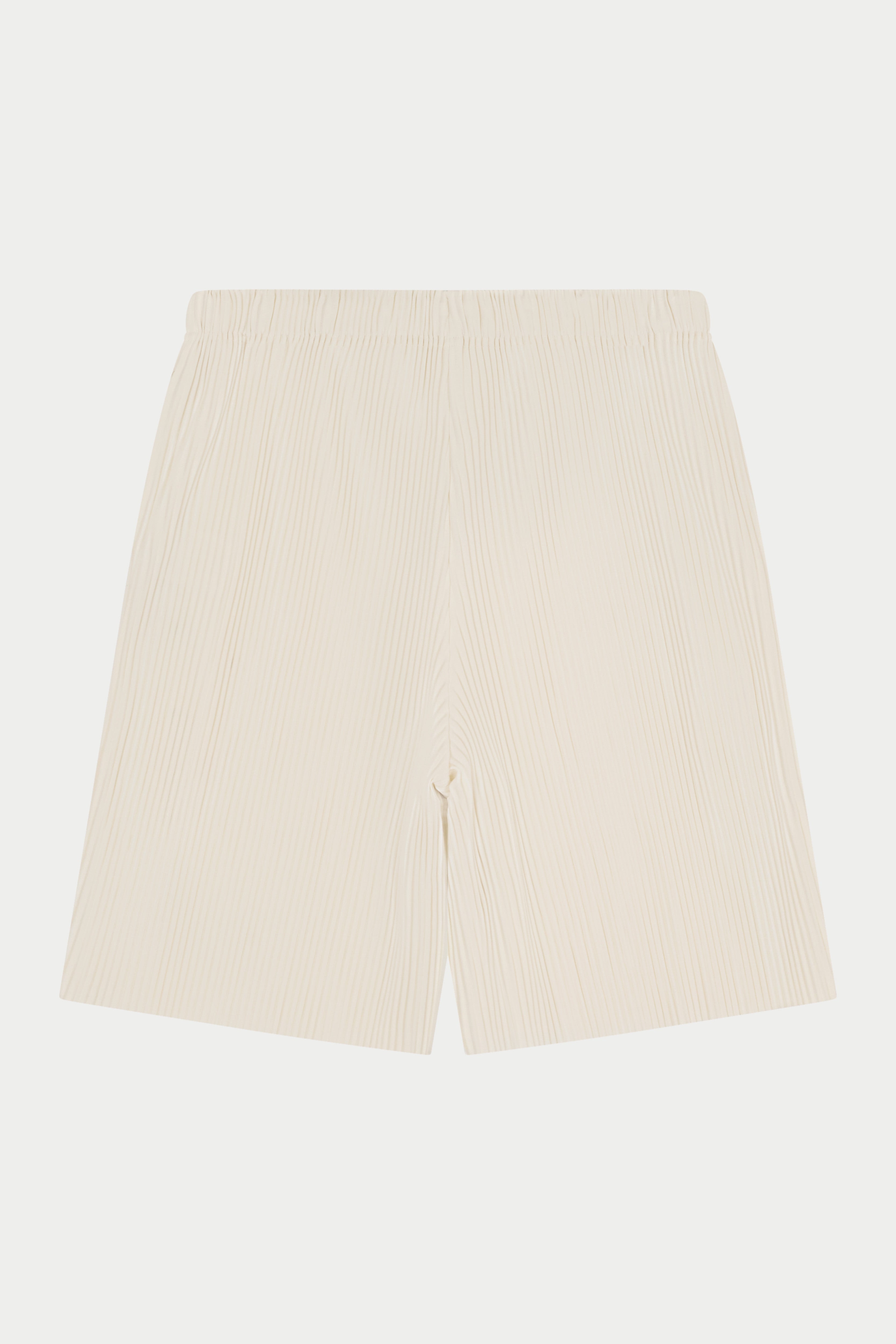 PLISSE SHORTS - OFF WHITE