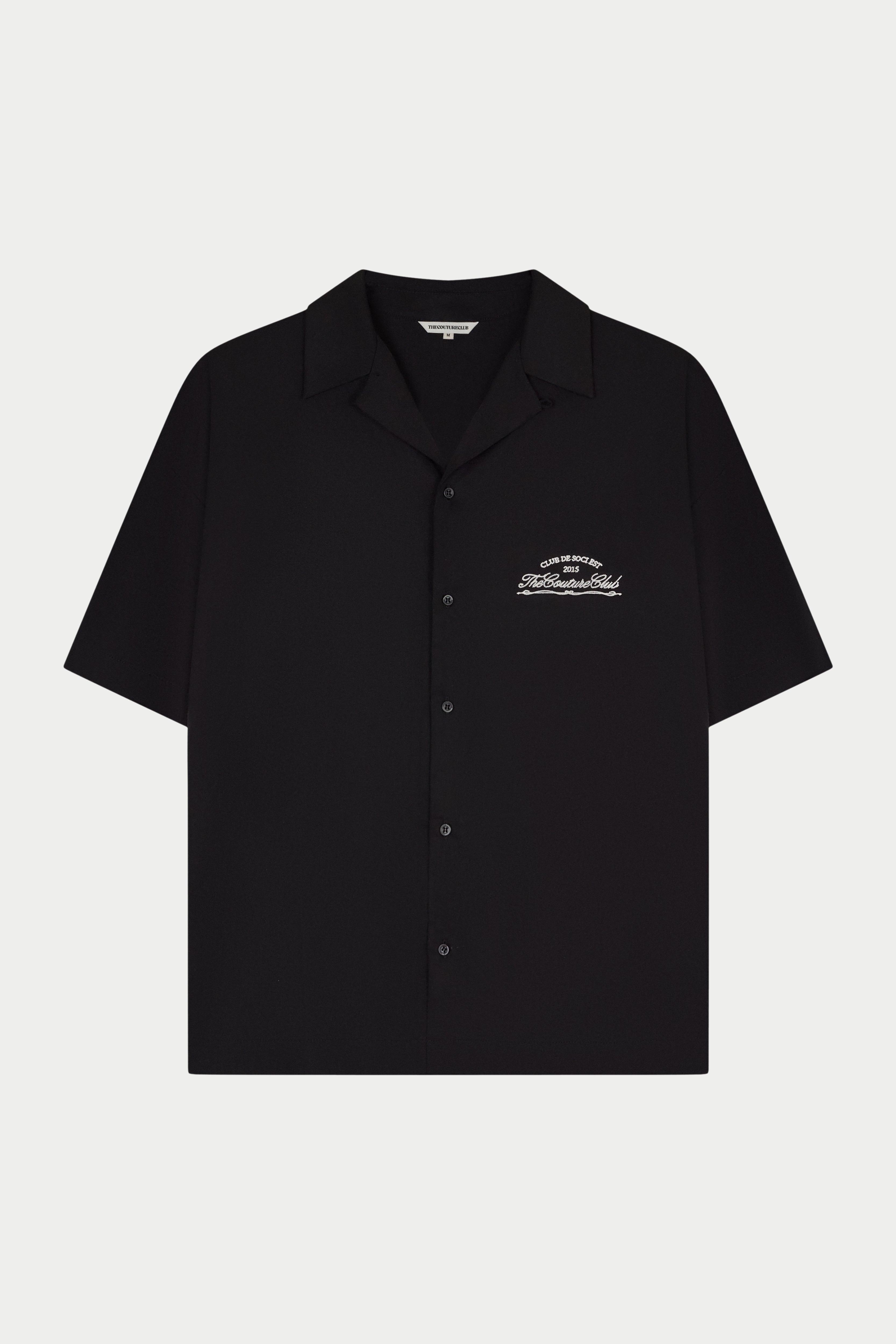 CLUB DE SOCI EMBROIDERY SHIRT - BLACK